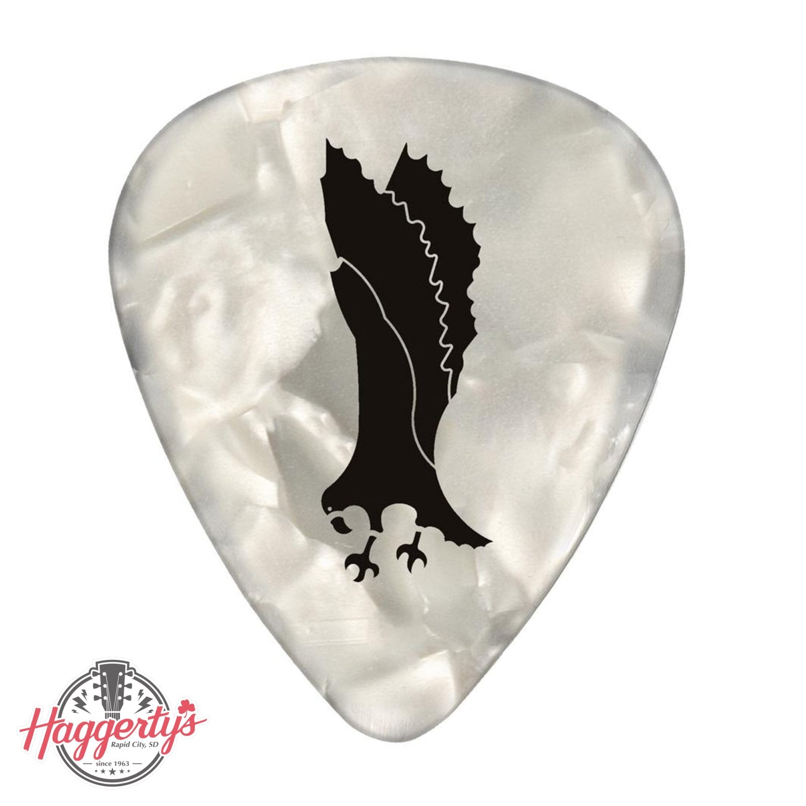 PRS Celluloid Picks - 12 Pack, White Pearloid, Heavy