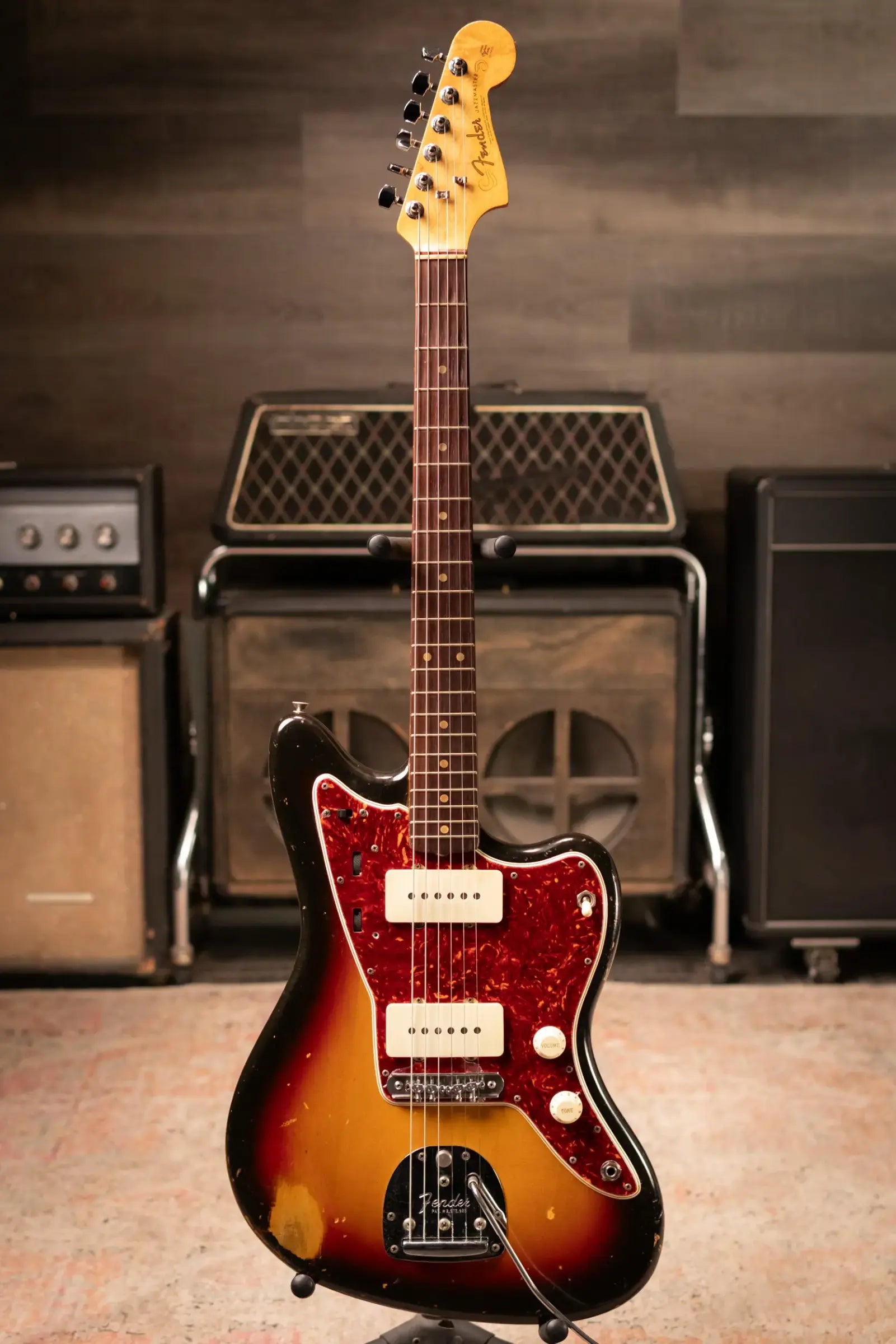 Fender Vintage 1962 Jazzmaster Electric Guitar - 3-Tone Sunburst with Hardshell Case - Used