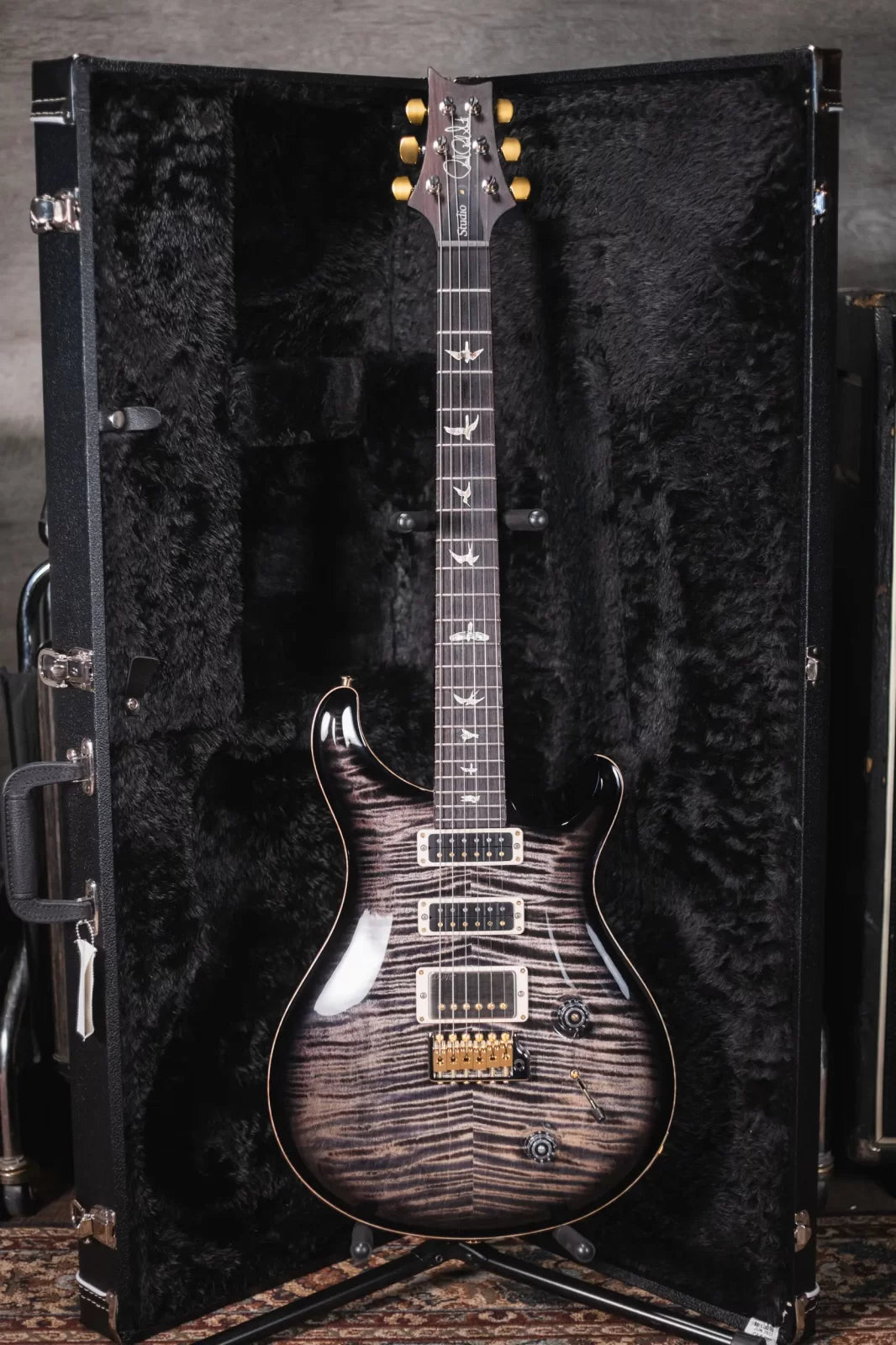PRS Studio 10-Top Electric Guitar - Charcoal Burst with Hardshell Case