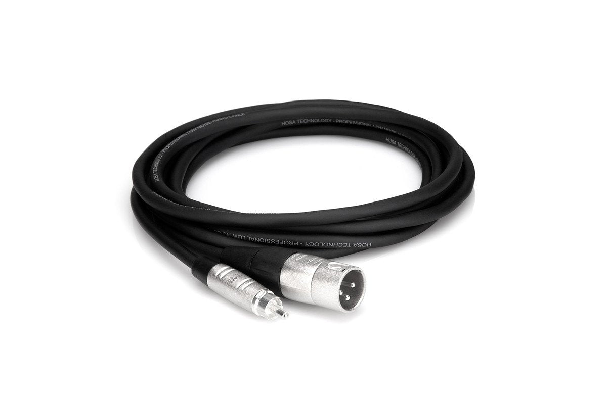 Hosa HRX-005 Pro Unbalanced Interconnect REAN RCA to XLR3M 5 ft