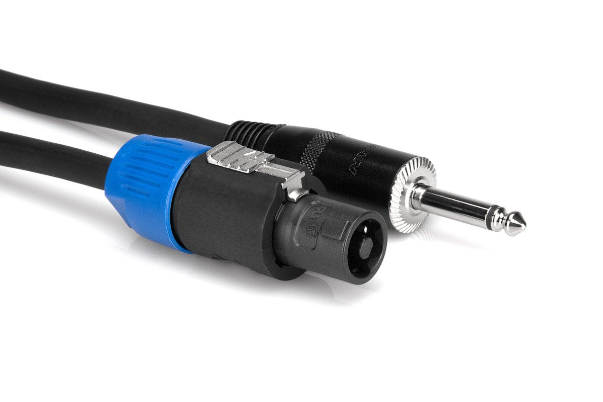 Hosa SKT-425Q Pro Speaker Cable REAN Loudspeaker to 1/4 in TS 25 ft