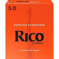 Rico Soprano Saxophone Reeds Strength 3 10 Box