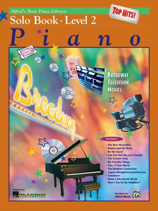 Alfreds Basic Piano Course: Solo Book Top Hits- Level 2 Alfred Publishing