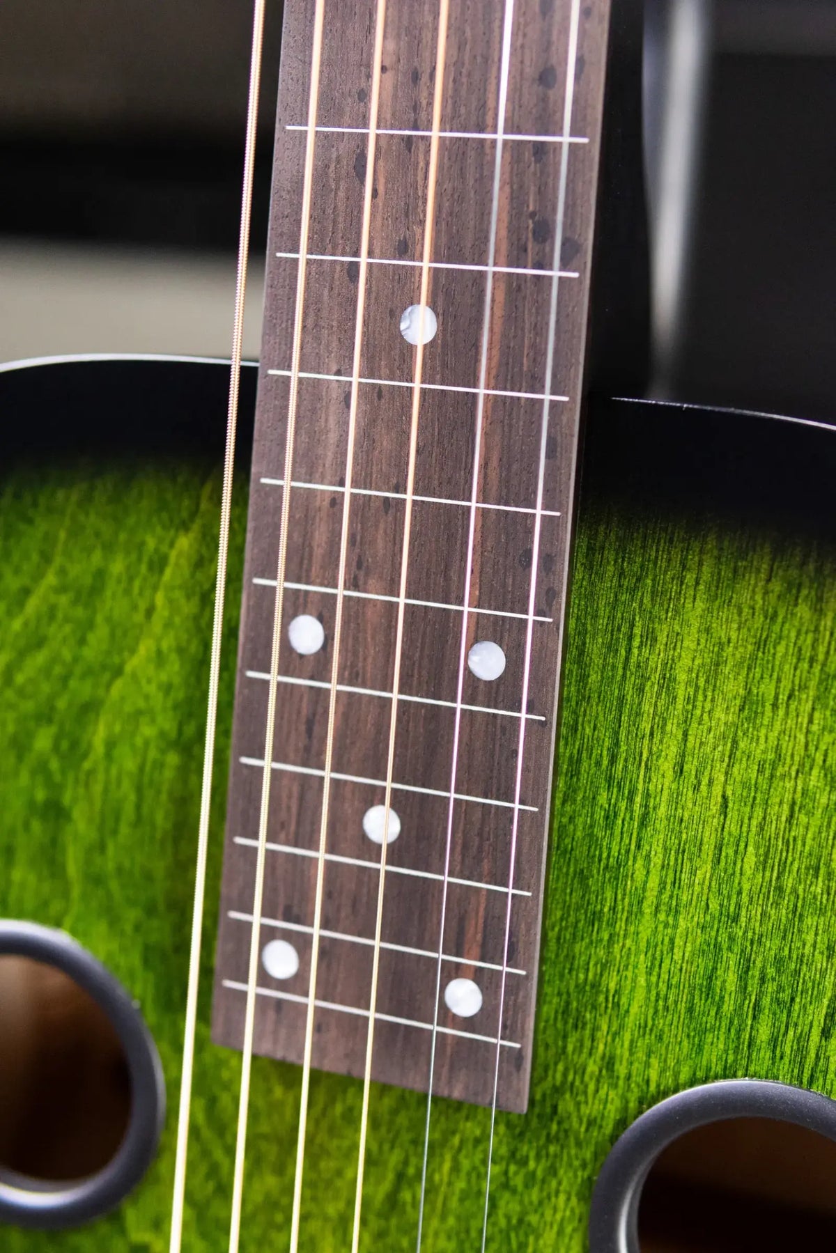 Beard Radio Standard E Model with Fishman Pickup Squareneck Resonator Acoustic/Electric Guitar - Emerald Sunburst with Hardshell Case