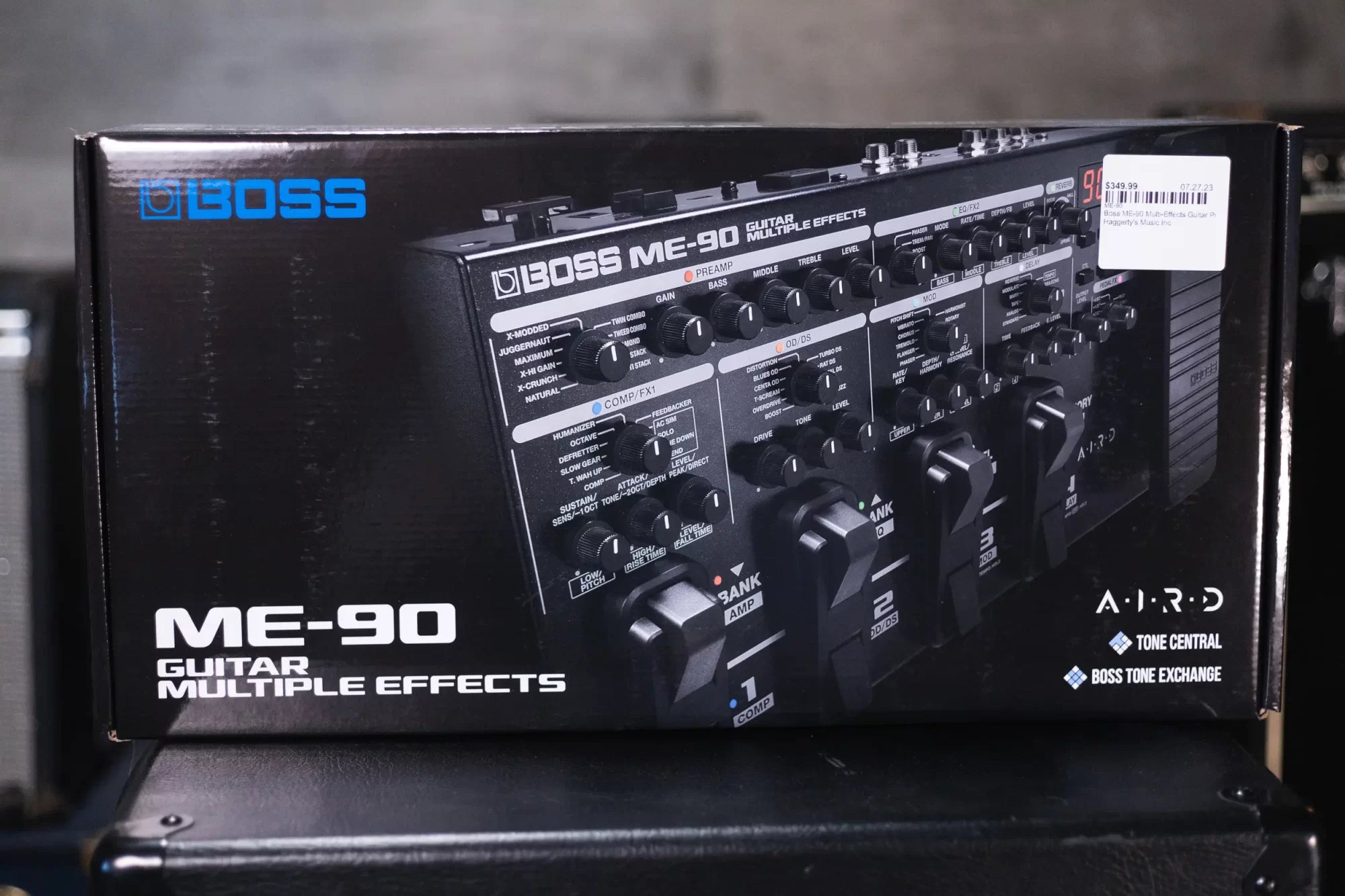 Boss ME-90 Multi-Effects Guitar Processor Pedal Board