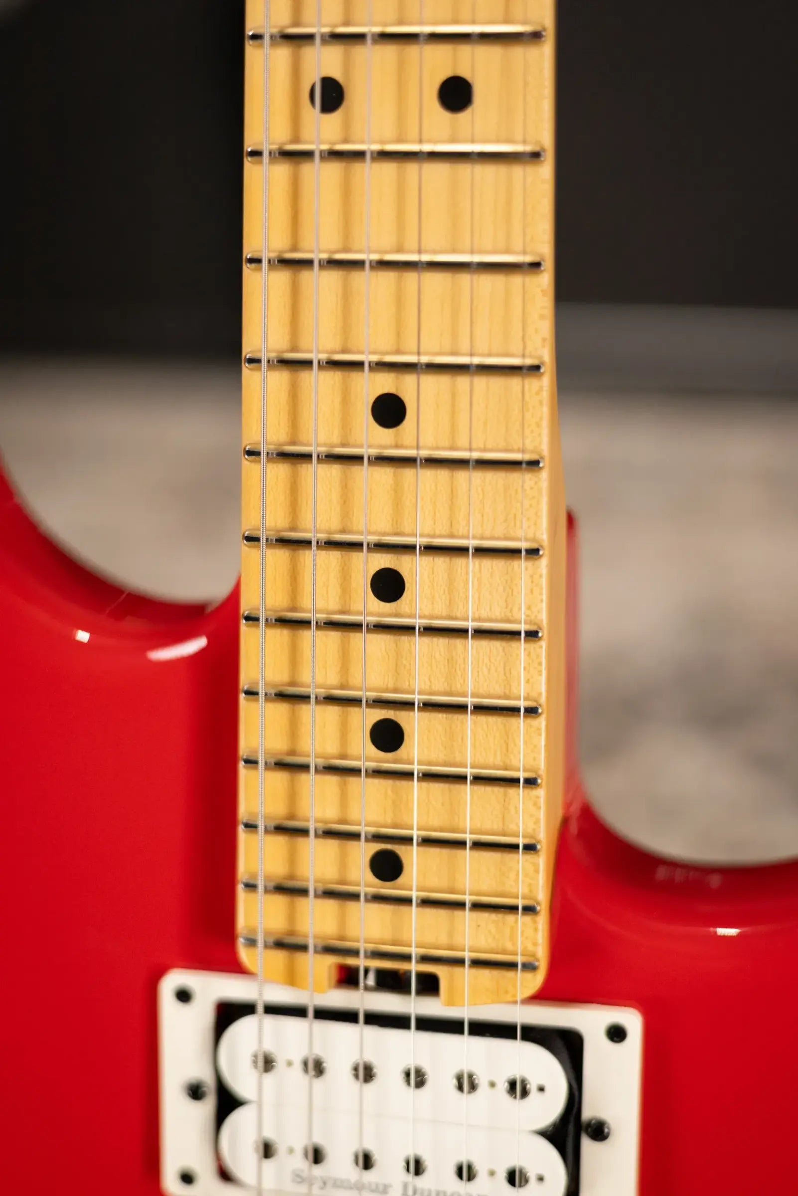 Charvel American Neo-Classic San Dimas Style 1 SD1 HH FR MPL Electric Guitar - Racing Red with Gig Bag