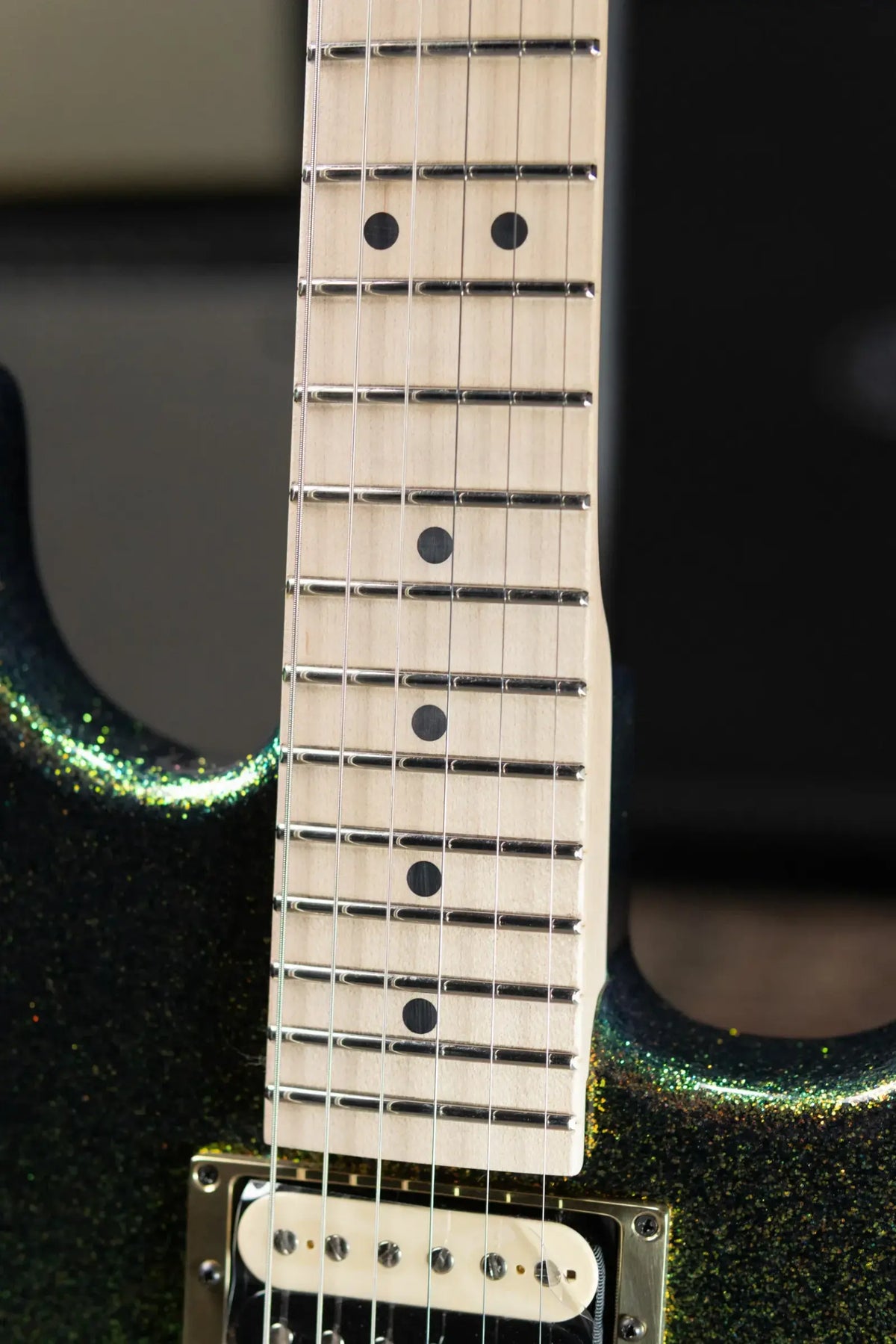 Charvel Custom Shop San Dimas Special Edition 2H FR Electric Guitar - Scarab Sparkle with Hardshell Case