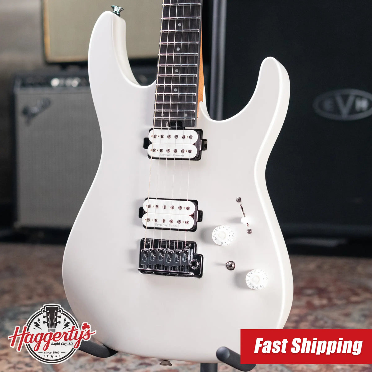 Charvel Pro-Mod Plus Dinky DK24 HH 2PT E Electric Guitar - Celestial Silk with Gig Bag - Demo