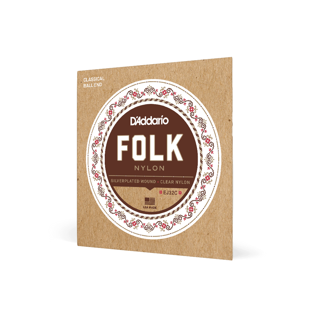 D'Addario Folk Normal Tension ball end Nylon Strings EJ32C