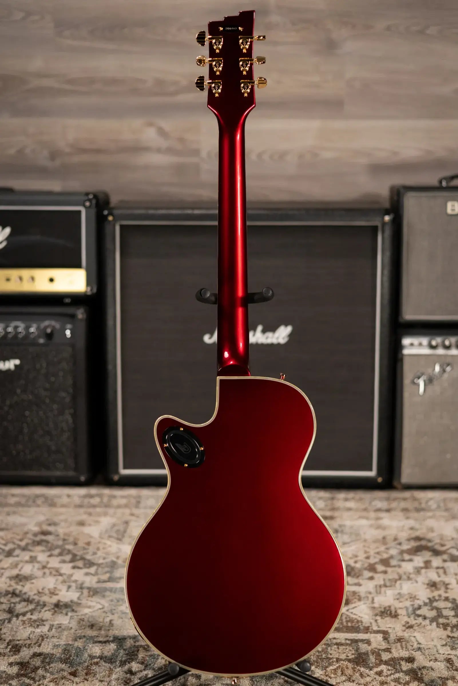 Duesenberg Starplayer TV Phonic Semi-hollow Electric Guitar - Balboa Pearl Red with Hardshell Case