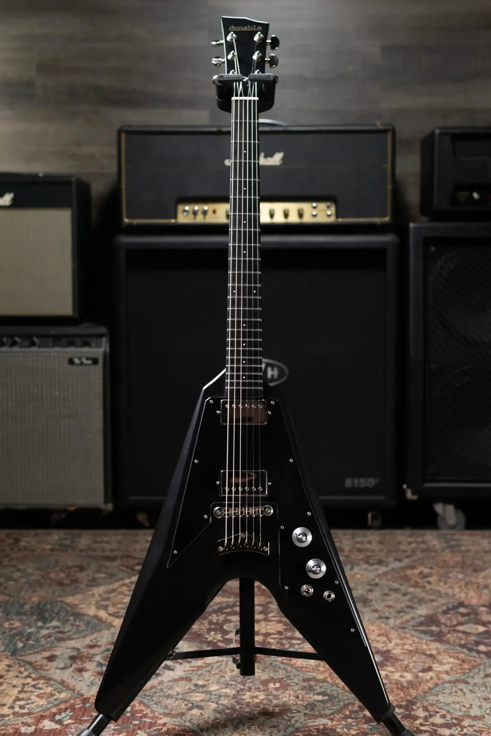 Dunable USA Custom Shop Asteroid Electric Guitar - Black with Softshell Case - Used