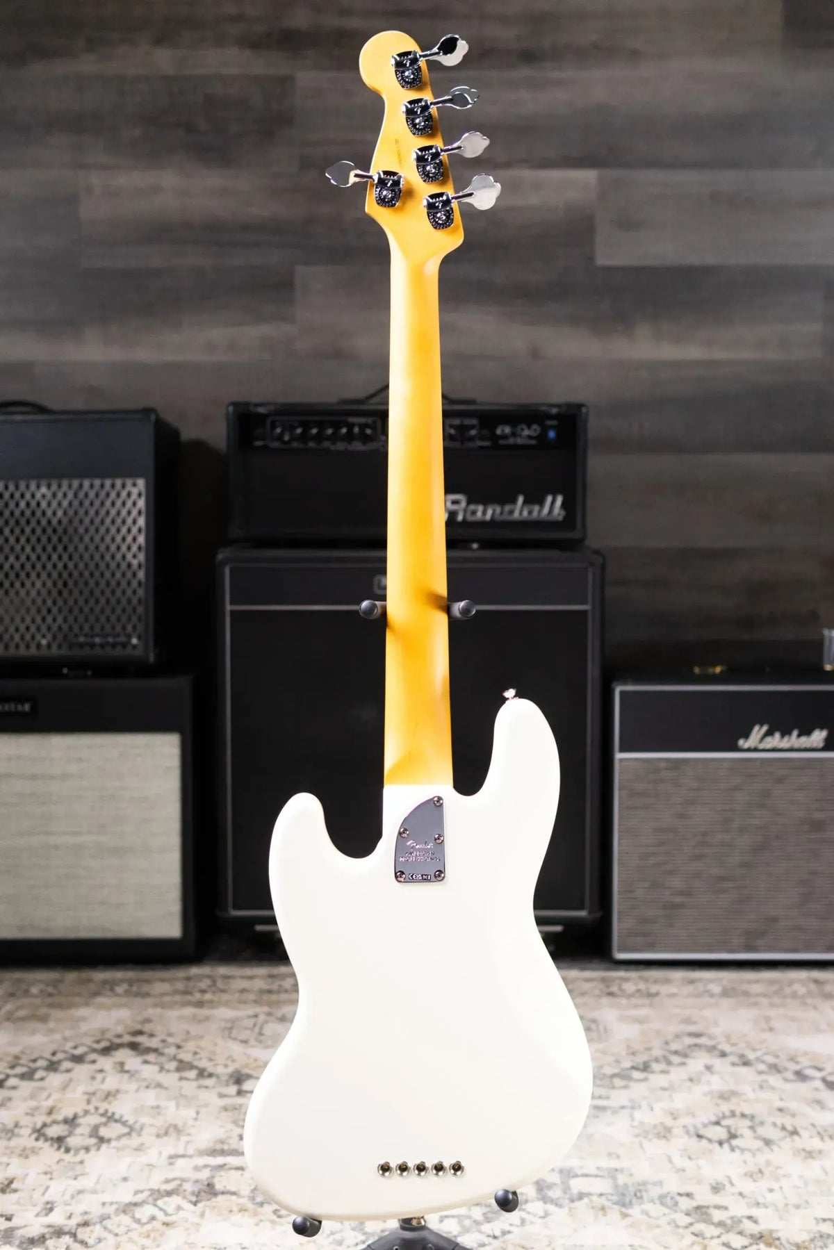Fender American Professional Jazz Bass V - Olympic White with Hardshell Case