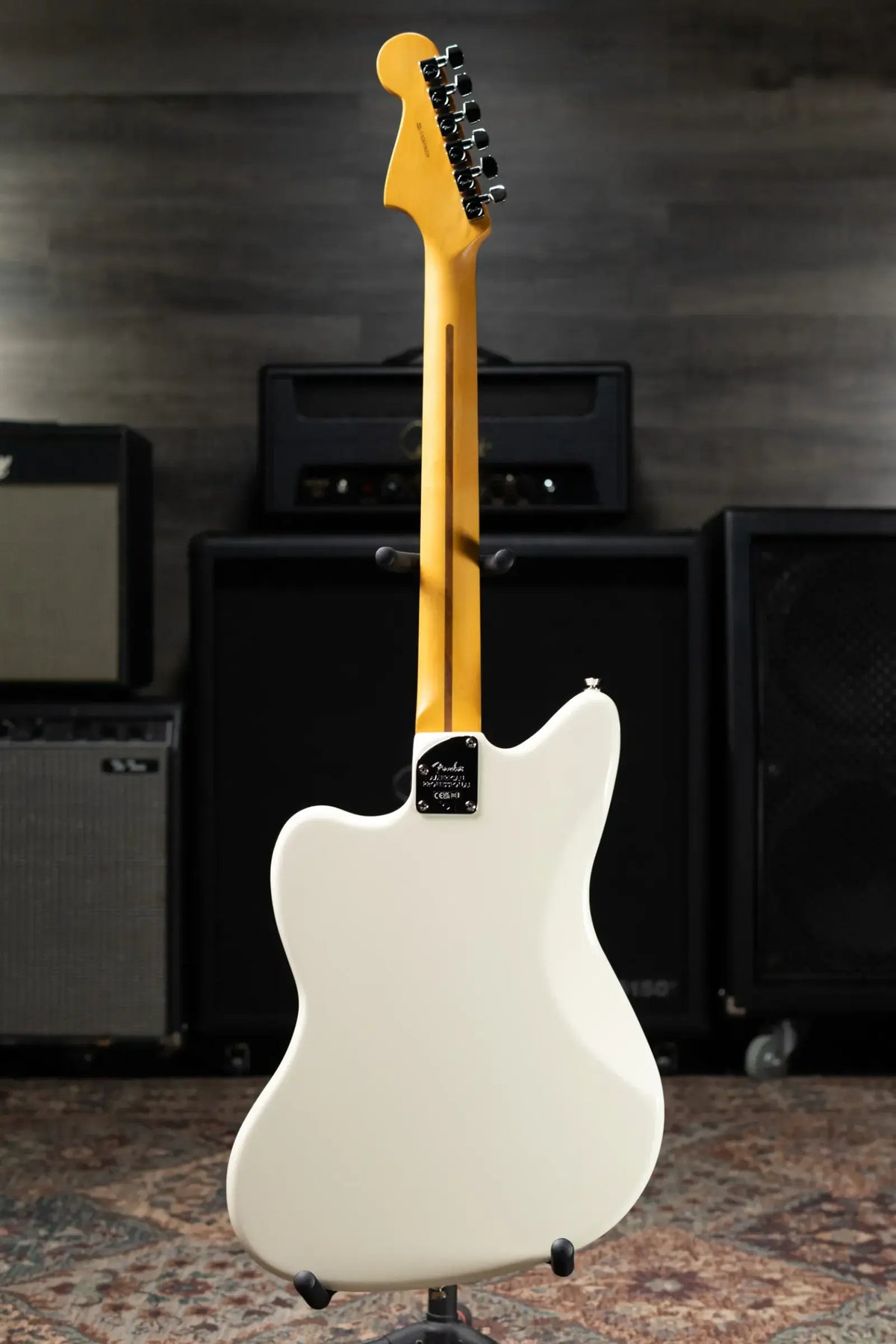 Fender American Professional Jazzmaster Electric Guitar - Olympic White with Hardshell Case