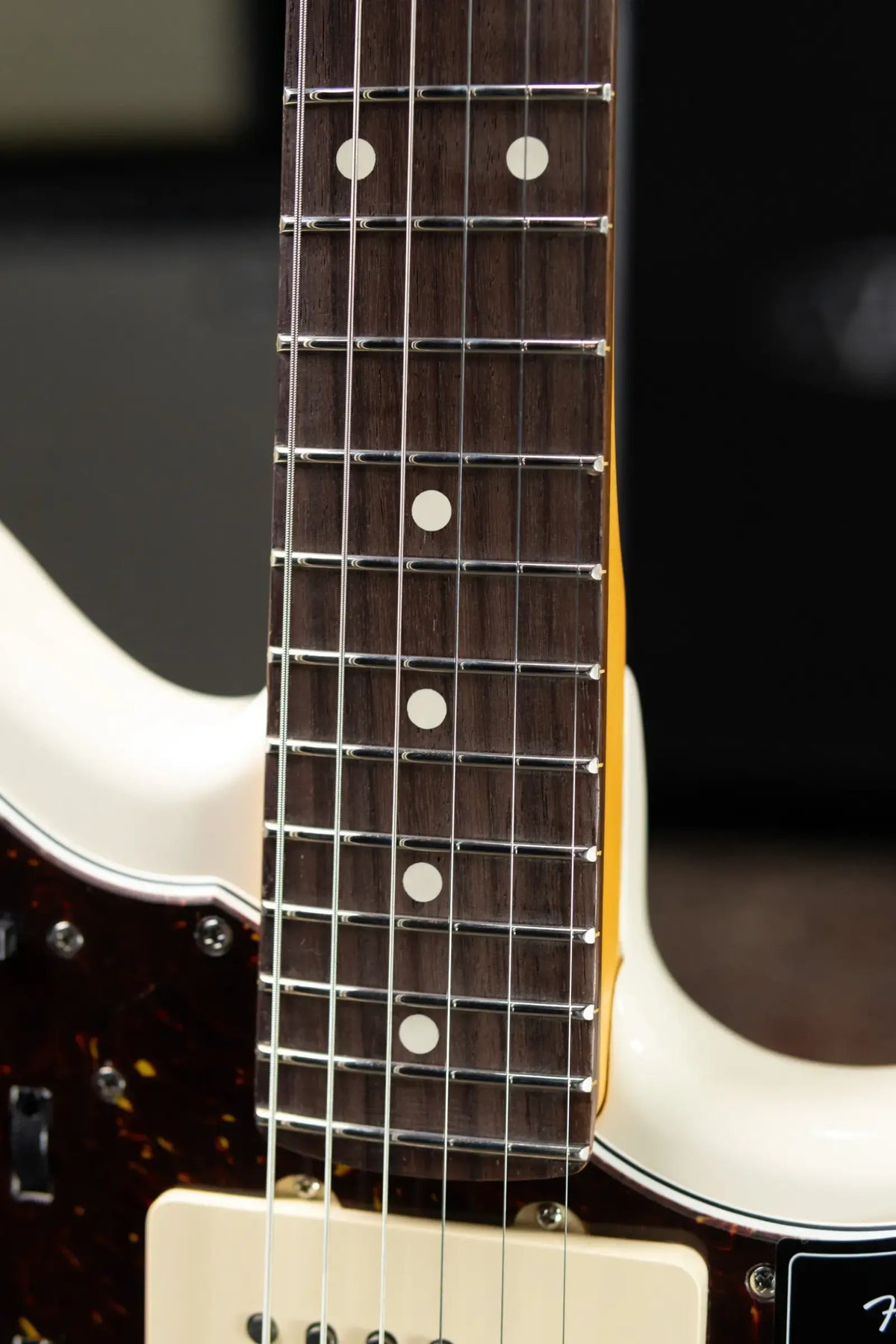 Fender American Professional Jazzmaster Electric Guitar - Olympic White with Hardshell Case