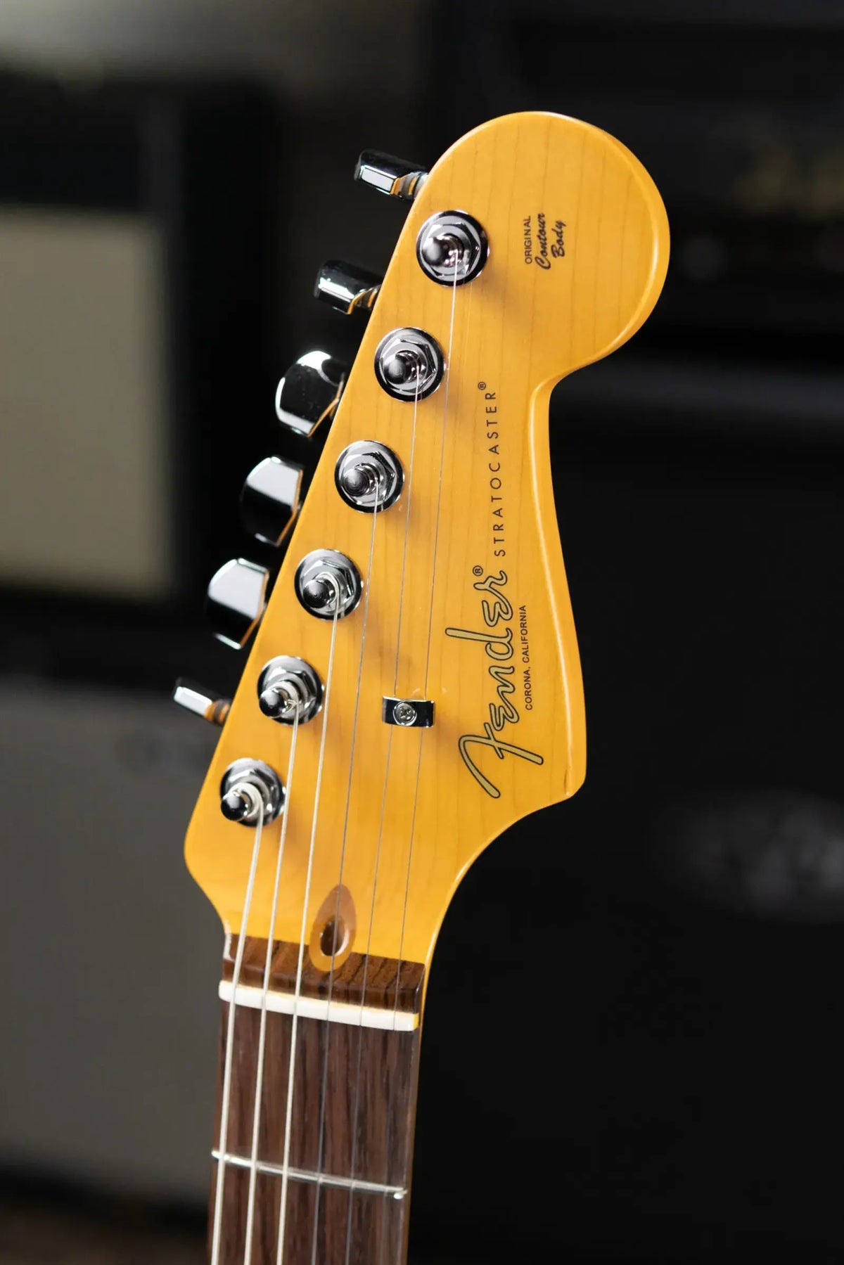 Fender American Professional Stratocaster HSS Electric Guitar - Dark Night with Hardshell Case