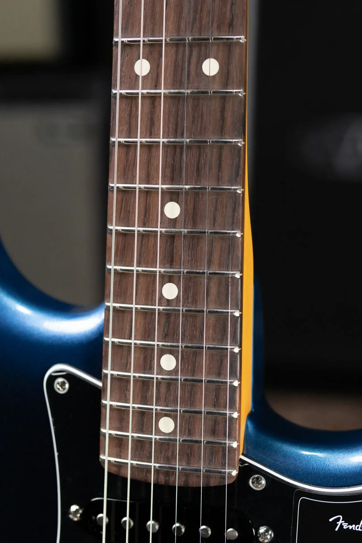 Fender American Professional Stratocaster HSS Electric Guitar - Dark Night with Hardshell Case