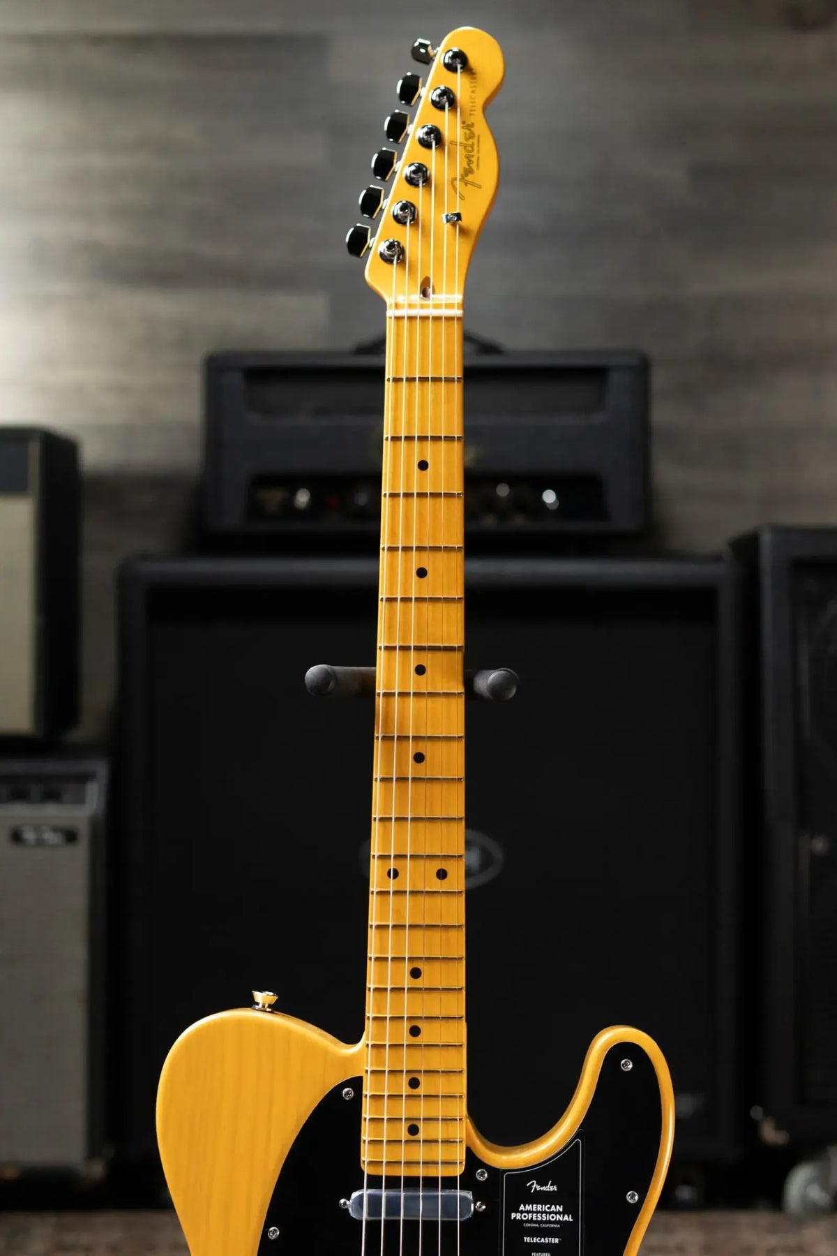 Fender American Professional Telecaster Electric Guitar - Butterscotch Blonde with Hardshell Case