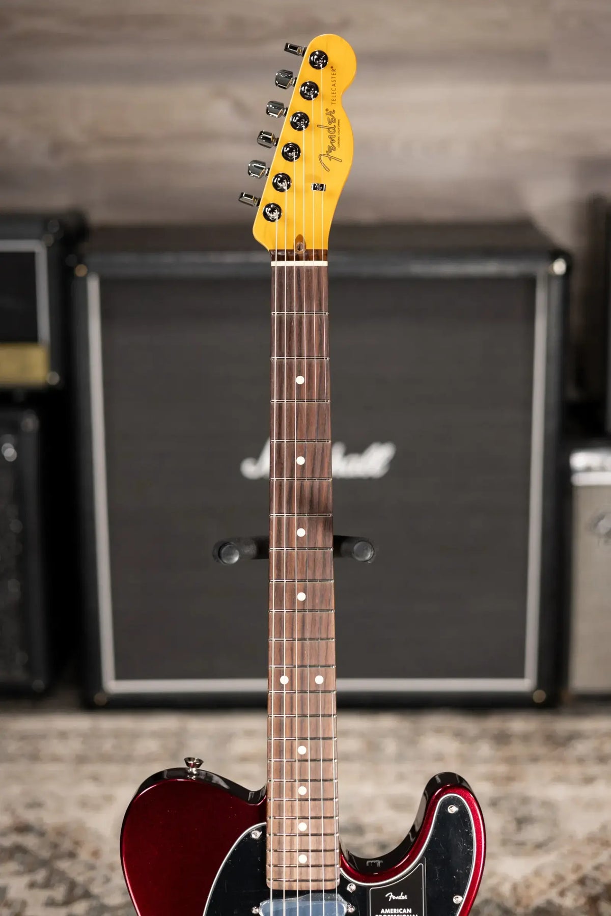 Fender American Professional Telecaster Electric Guitar - Oxblood with Hardshell Case