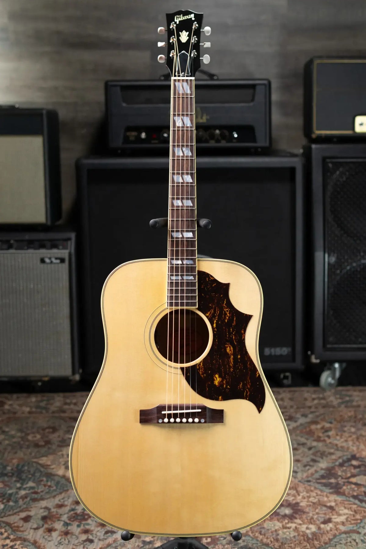 Gibson Country Western 60s Original Acoustic/Electric Guitar - Natural with Hardshell Case