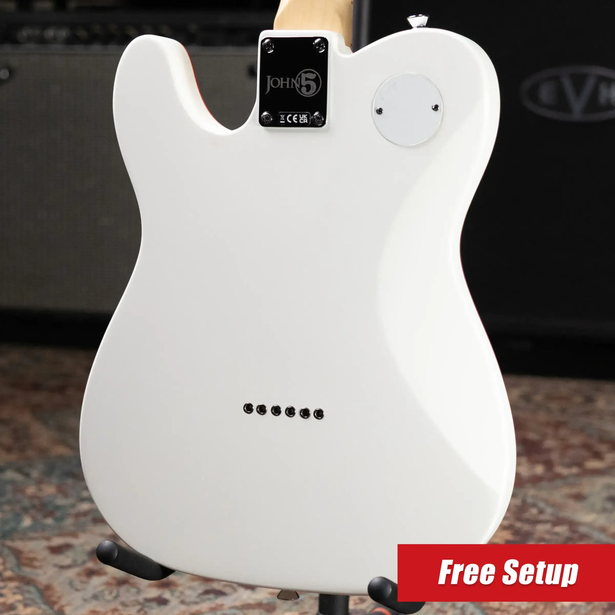 Fender John 5 Ghost Telecaster Electric Guitar - Arctic White