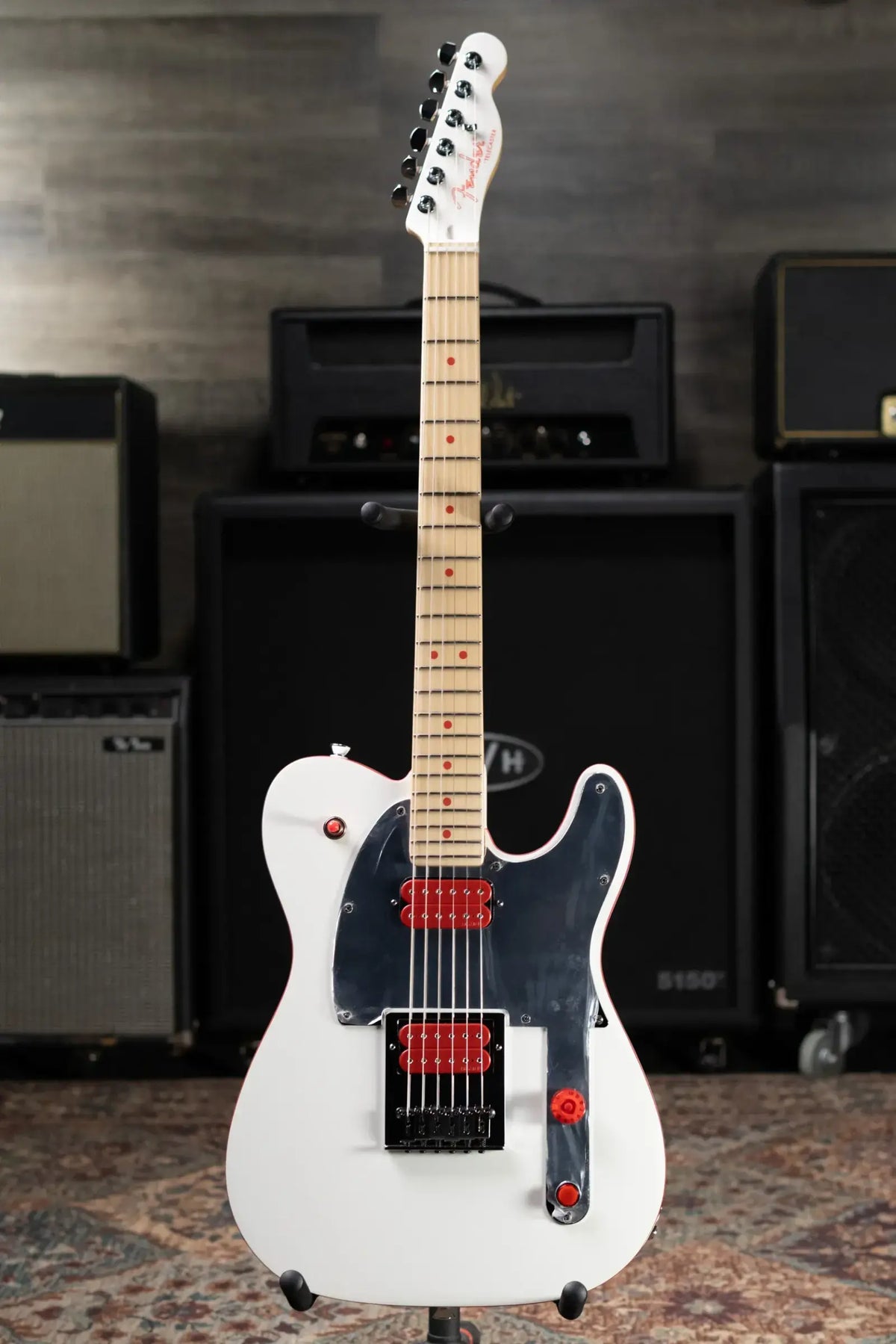 Fender John 5 Ghost Telecaster Electric Guitar - Arctic White