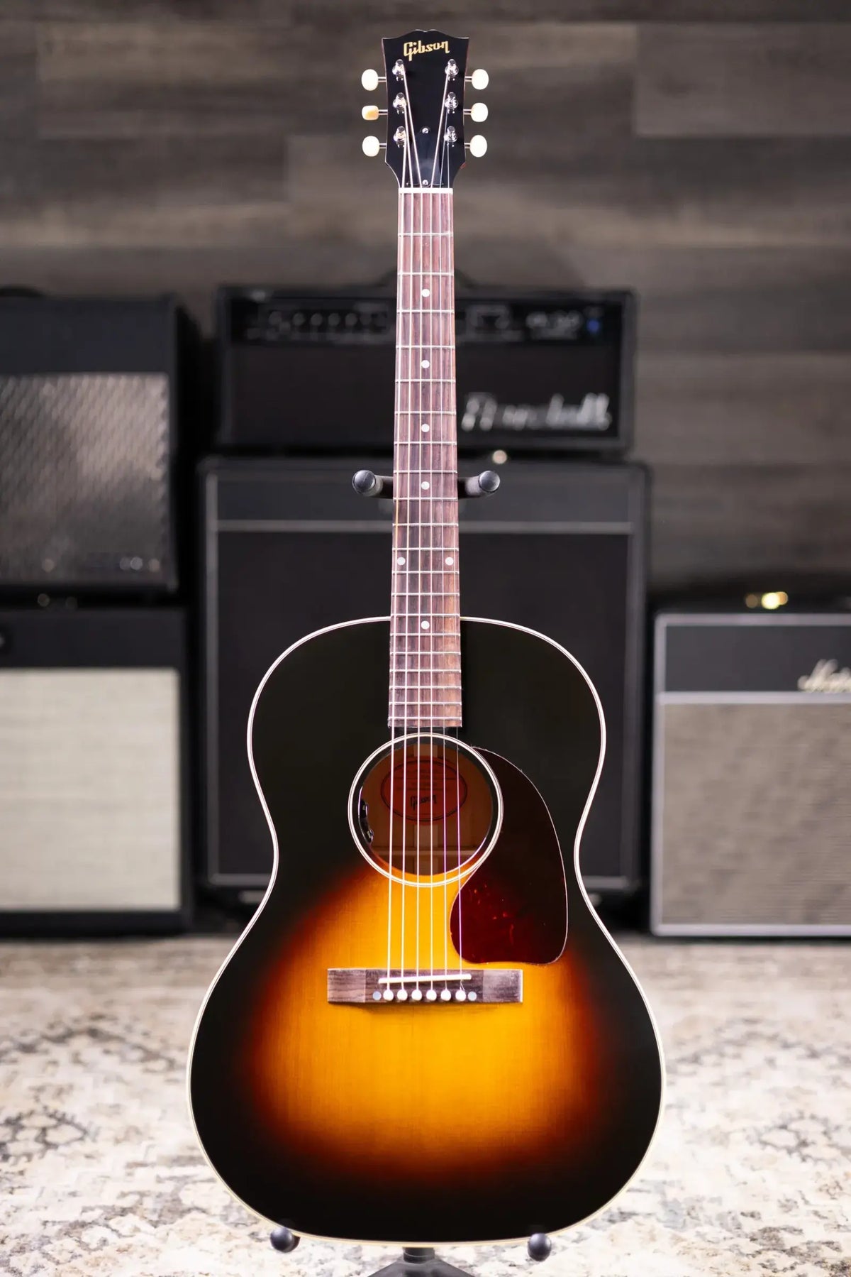 Gibson LG-2 50s Original Acoustic/Electric Guitar - Vintage Sunburst with Hardshell Case