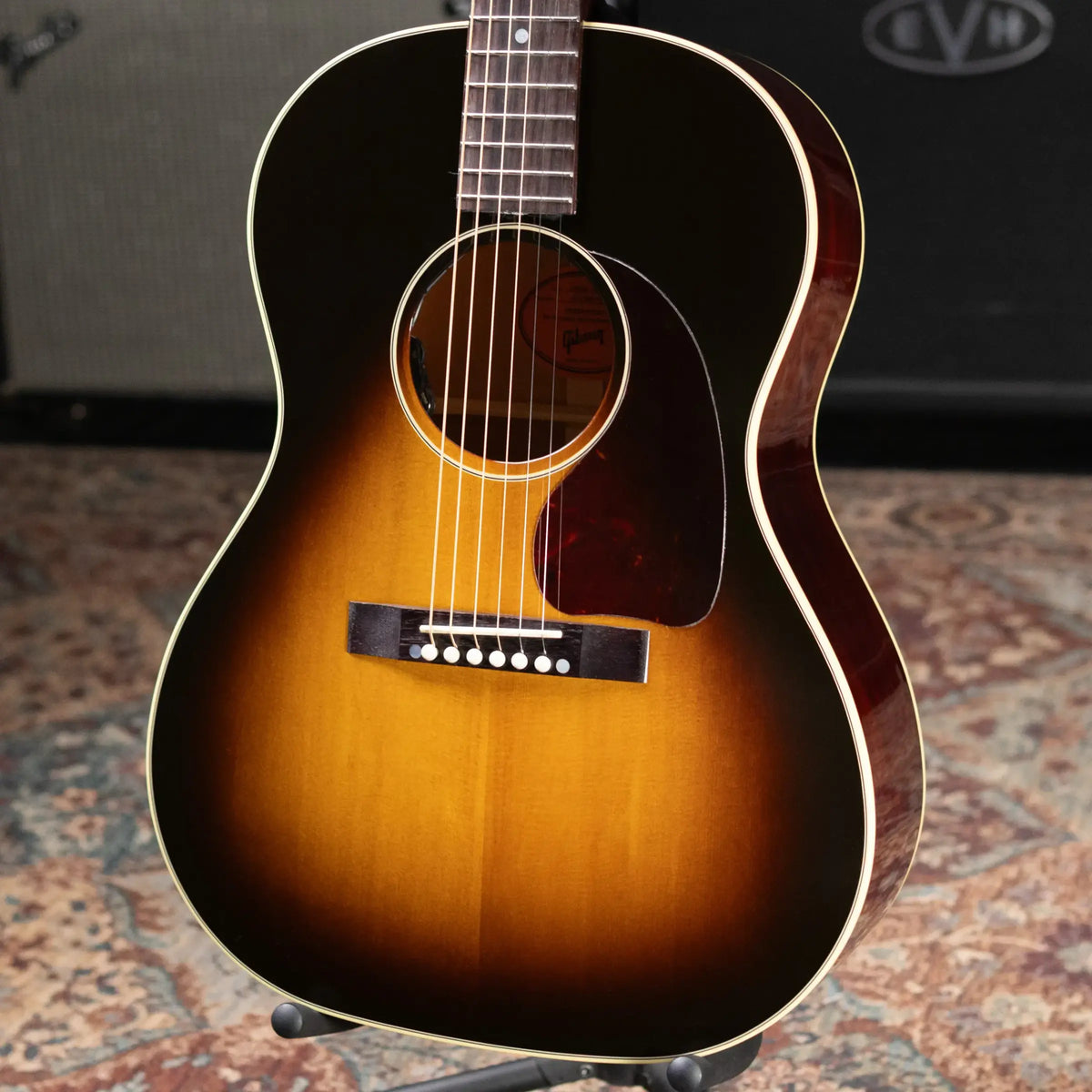 Gibson LG-2 50s Original Acoustic/Electric Guitar - Vintage Sunburst with Hardshell Case