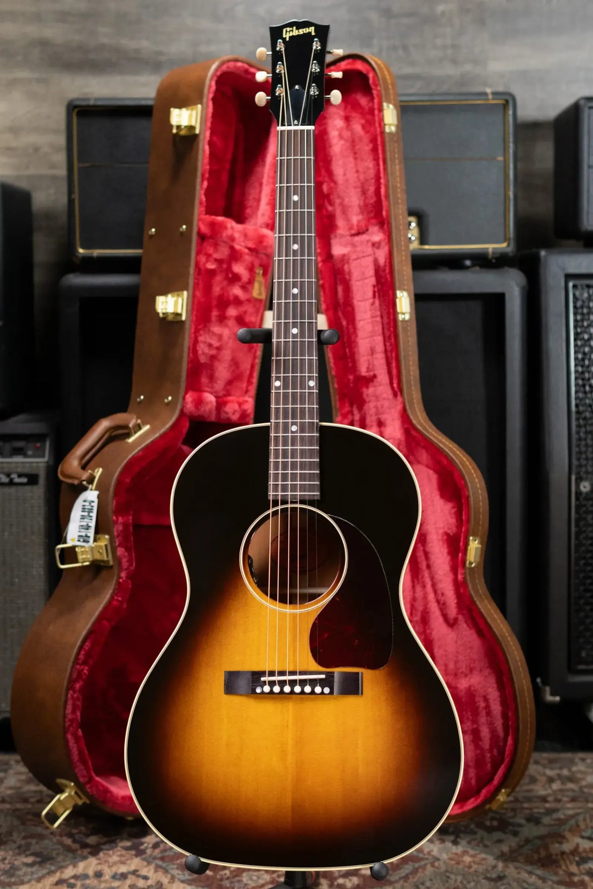 Gibson LG-2 50s Original Acoustic/Electric Guitar - Vintage Sunburst with Hardshell Case