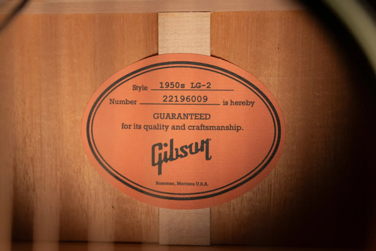 Gibson LG-2 50s Original Acoustic/Electric Guitar - Vintage Sunburst with Hardshell Case