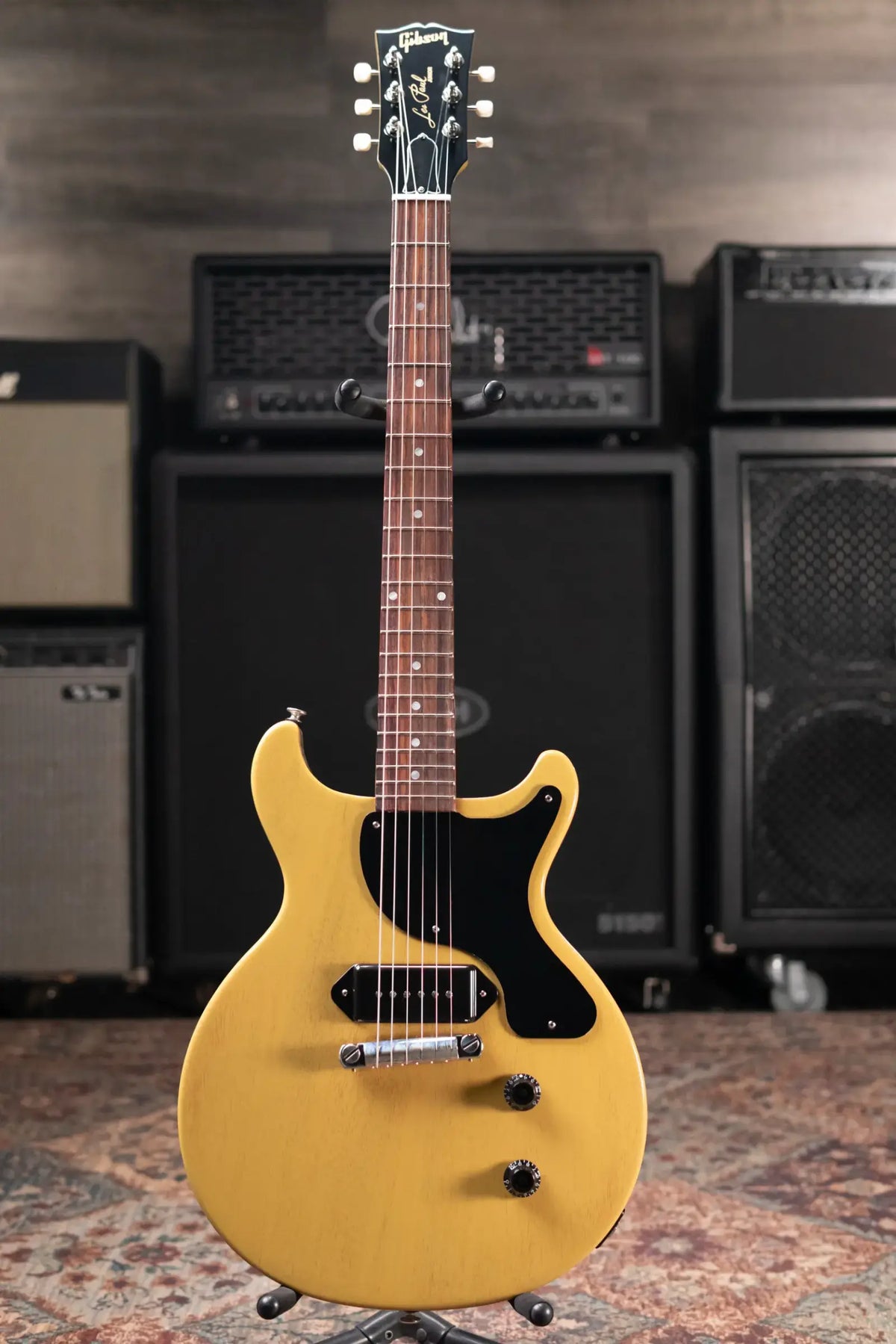 Gibson Les Paul Junior Double Cutaway Electric Guitar - TV Yellow with Hardshell Case - Demo