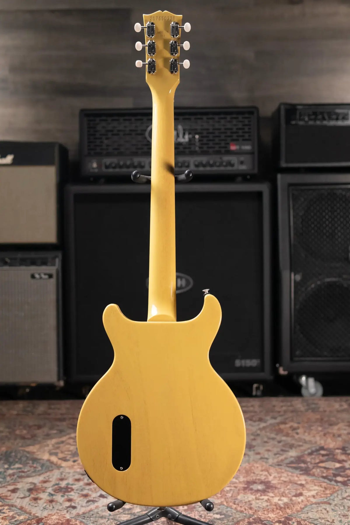 Gibson Les Paul Junior Double Cutaway Electric Guitar - TV Yellow with Hardshell Case - Demo