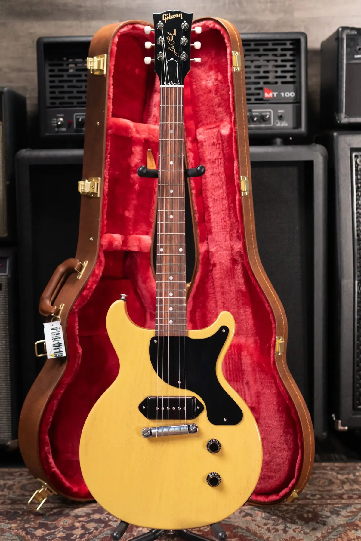 Gibson Les Paul Junior Double Cutaway Electric Guitar - TV Yellow with Hardshell Case - Demo