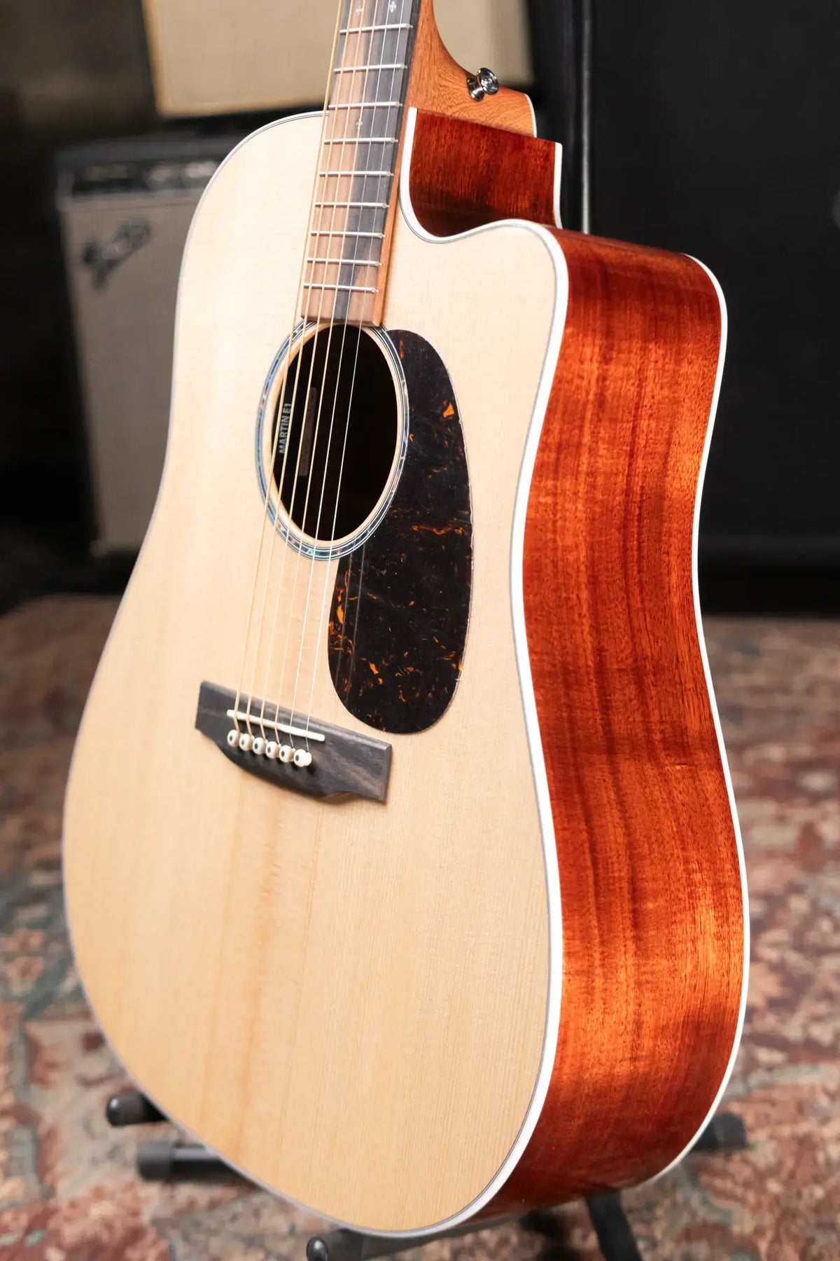 Martin DC-13E Modern Dreadnought Acoustic/Electric Guitar - Spruce/Koa with Gig Bag - Demo