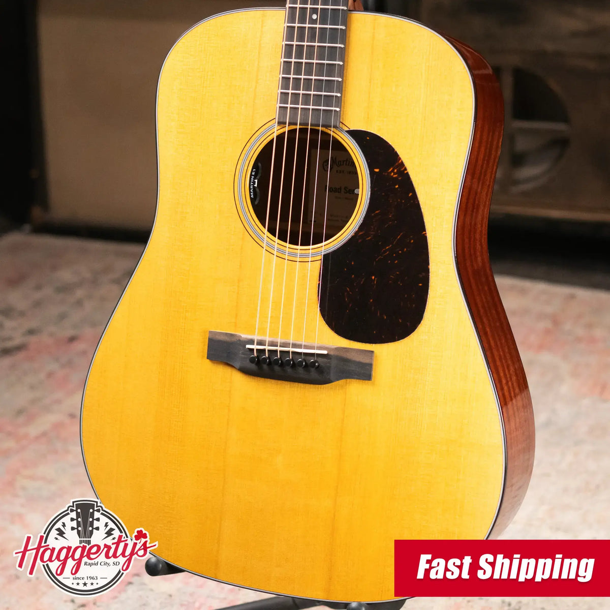 Martin D-12E Retro Dreadnought Acoustic/Electric Guitar - Spruce/Sapele with Gig Bag - Demo