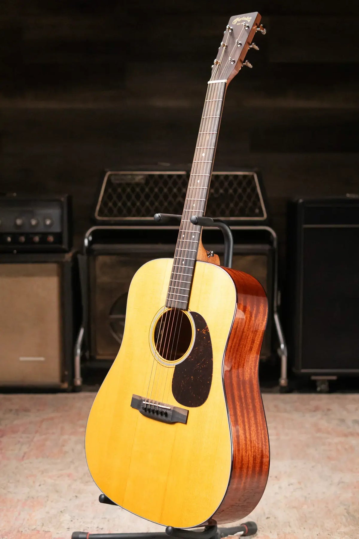 Martin D-12E Retro Dreadnought Acoustic/Electric Guitar - Spruce/Sapele with Gig Bag - Demo