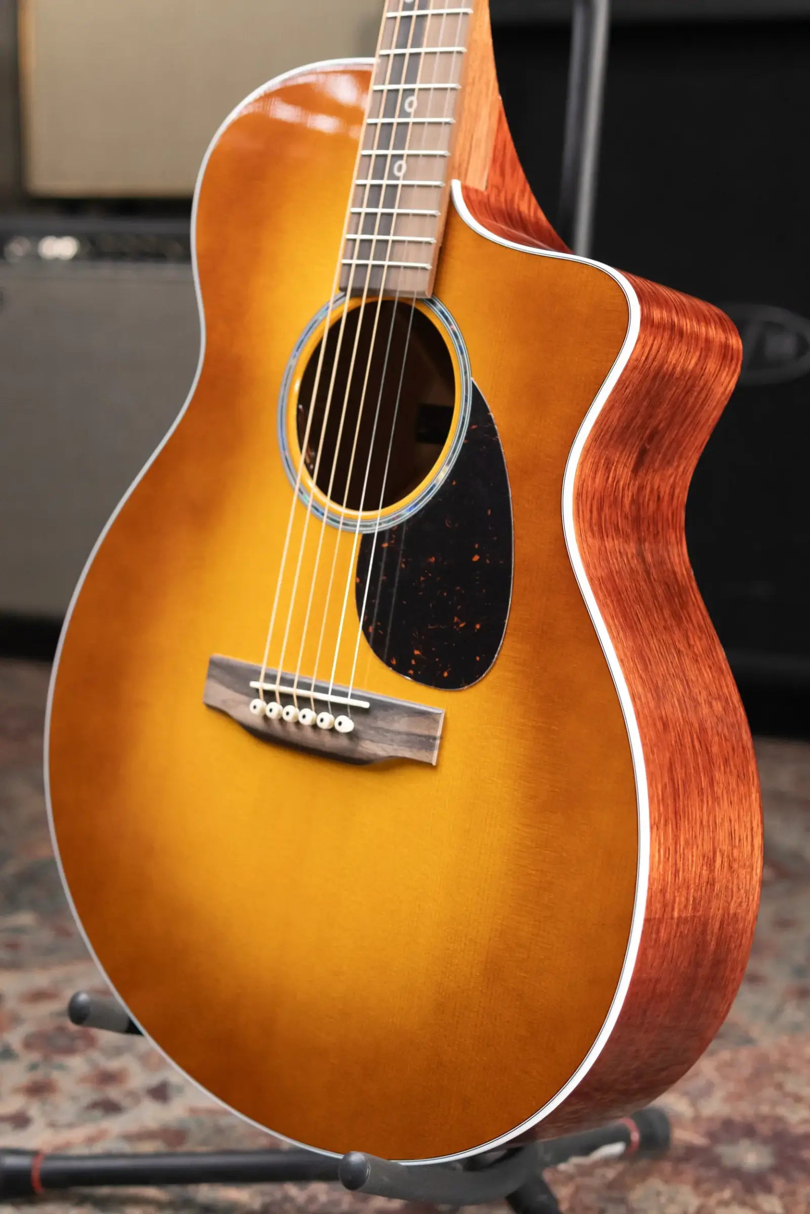 Martin SC-13E Modern Acoustic/Electric Guitar - Mezcal Burst/Koa with Gig Bag