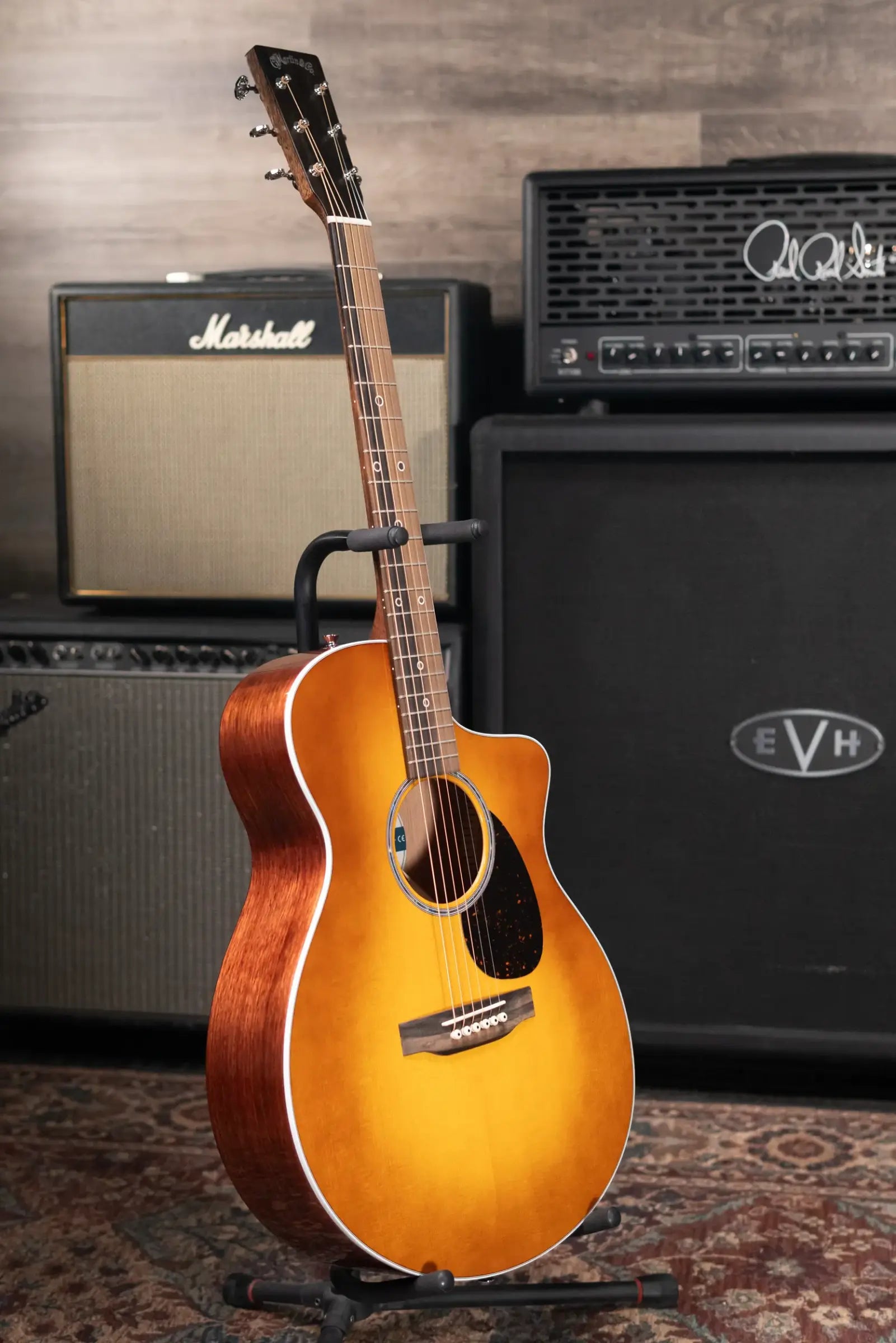 Martin SC-13E Modern Acoustic/Electric Guitar - Mezcal Burst/Koa with Gig Bag