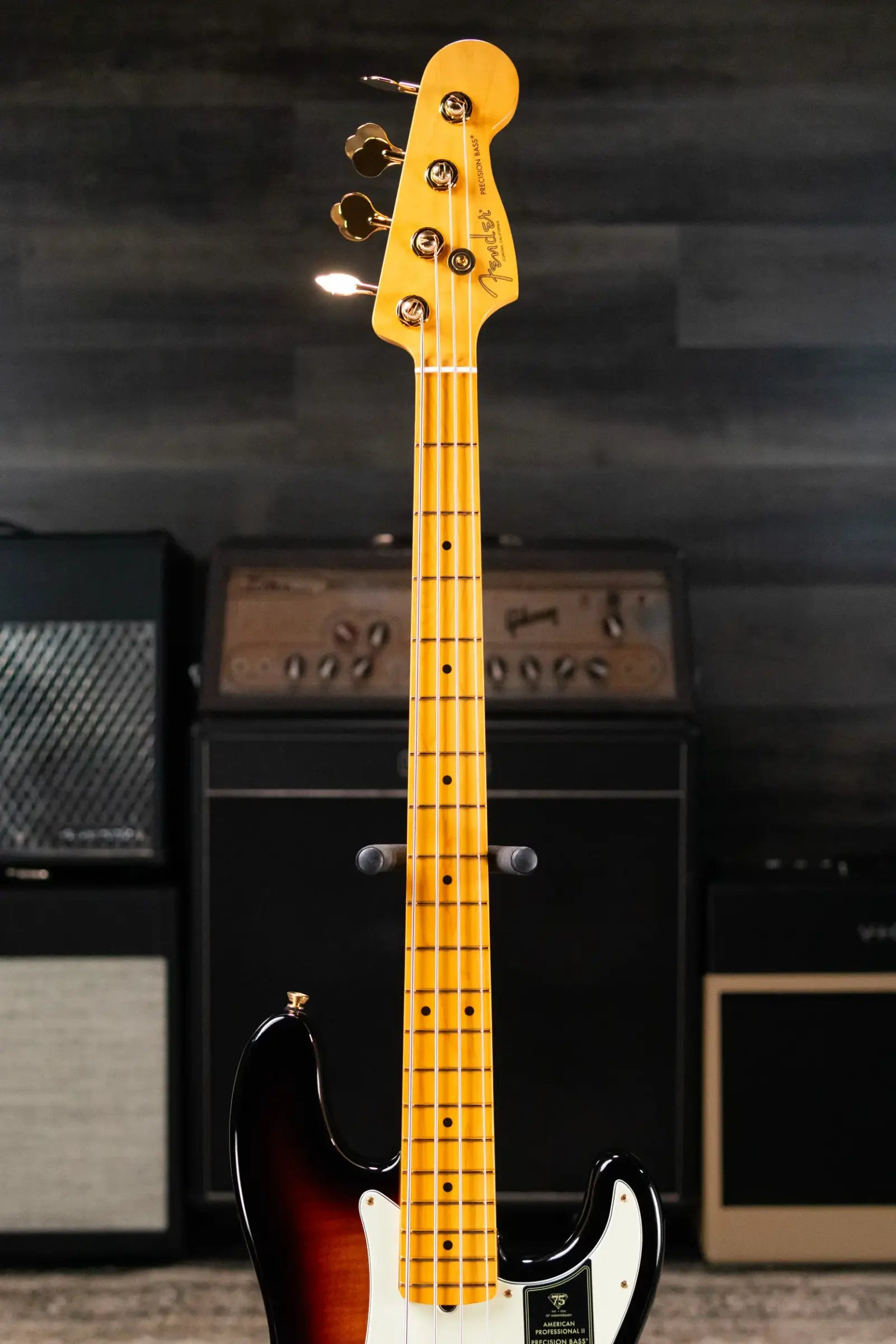 Fender 75th Anniversary American Professional PJ Bass - 2-Color Sunburst with Hardshell Case