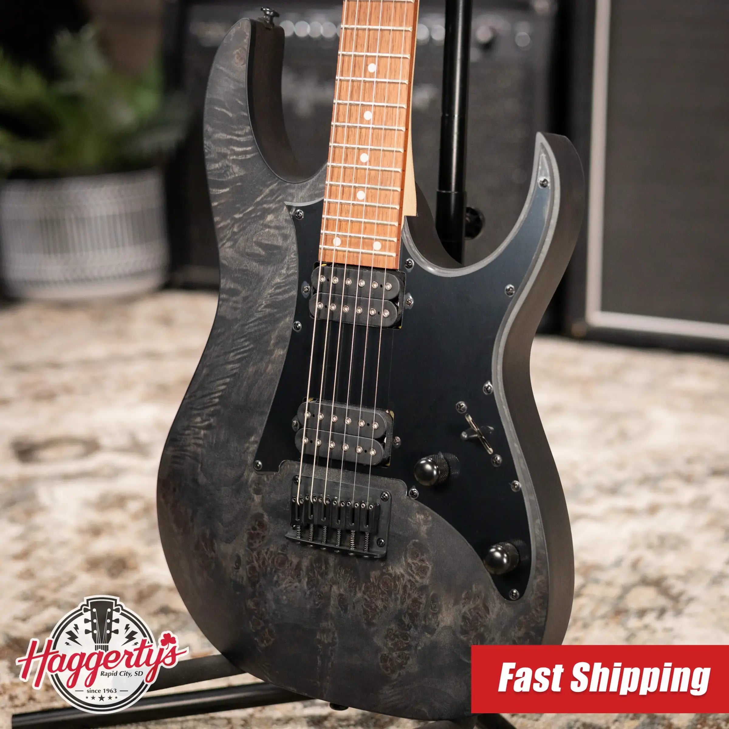 Ibanez RGR431PB Electric Guitar - Charcoal Gray Flat