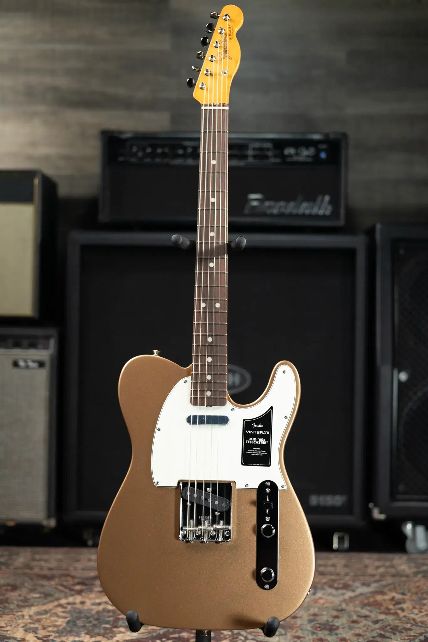 Fender Vintera III Mid '60s Telecaster Electric Guitar - Firemist Gold with Gig Bag