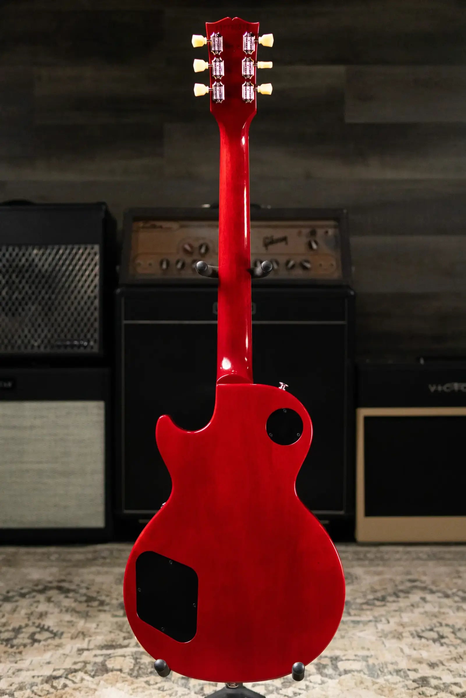 Gibson Les Paul Studio Double Trouble Electric Guitar - Dirty Lemon Burst/Cherry Back with Gig Bag