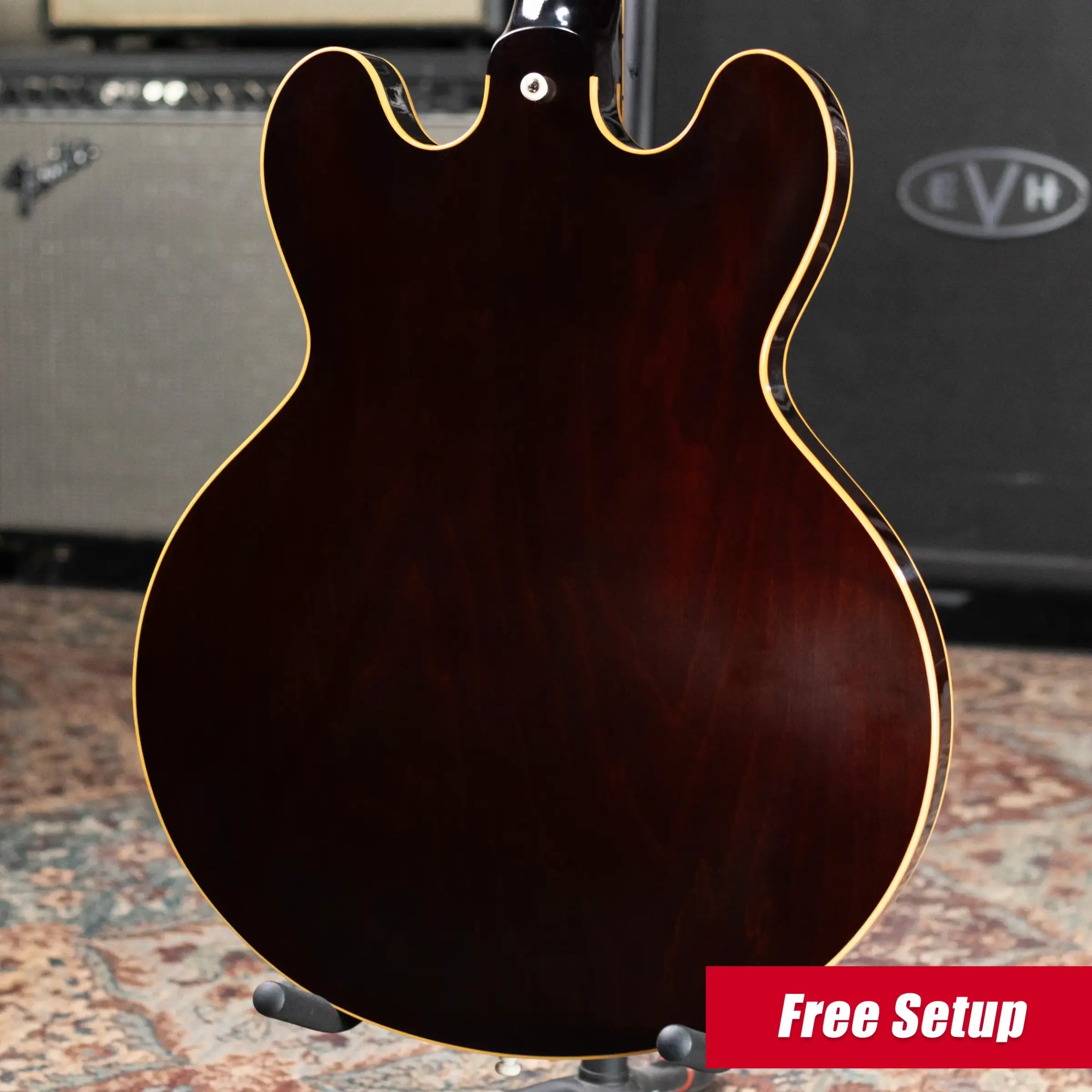 Gibson Custom Shop '59 ES-330 TD Reissue VOS Hollow Body Electric Guitar - Vintage Burst with Hardshell Case