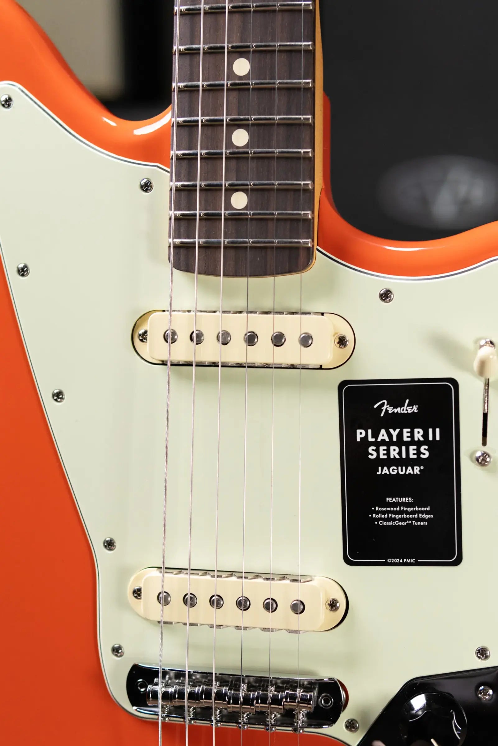 Fender Player II Jaguar Electric Guitar - Rallye Orange