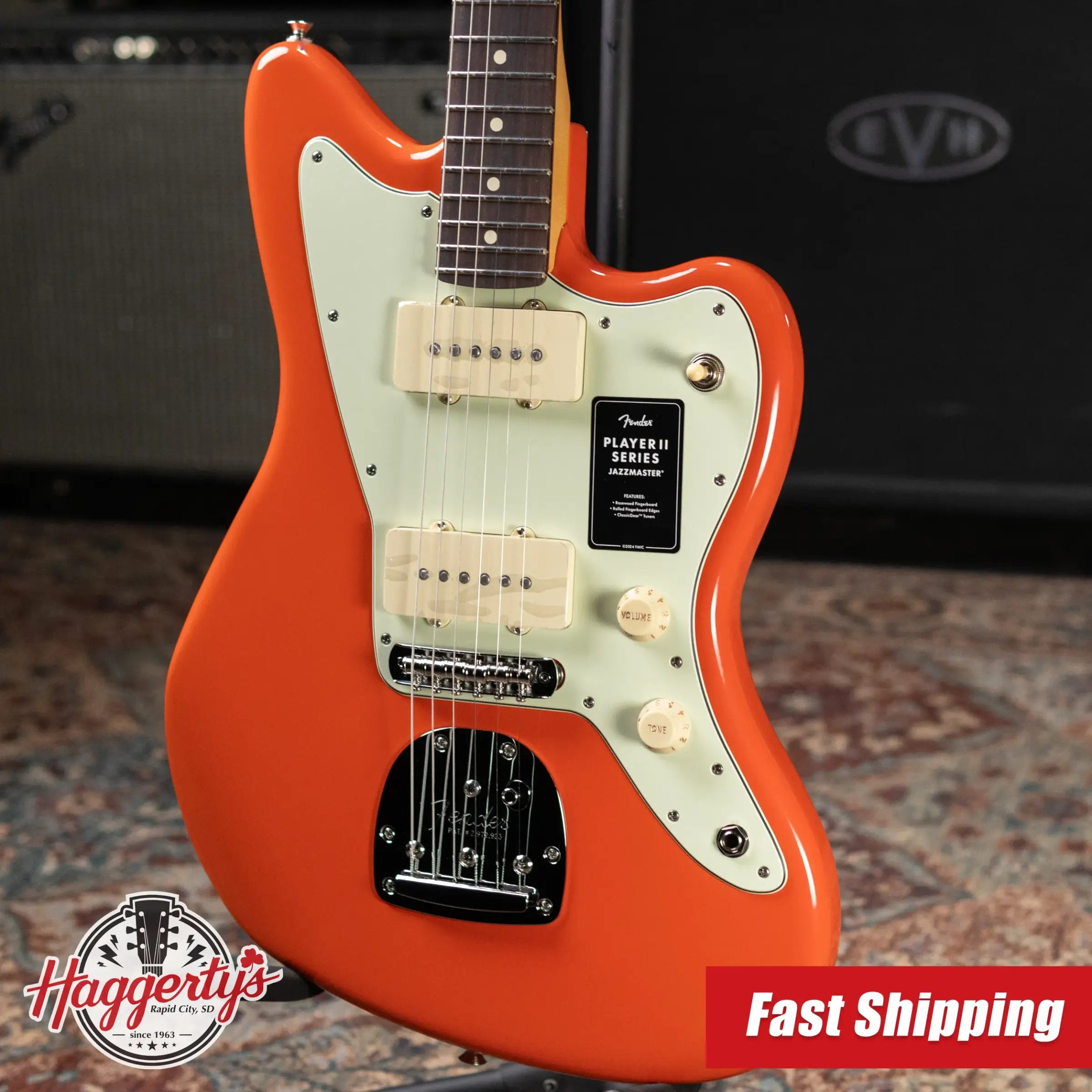 Fender Player II Jazzmaster Electric Guitar - Rallye Orange