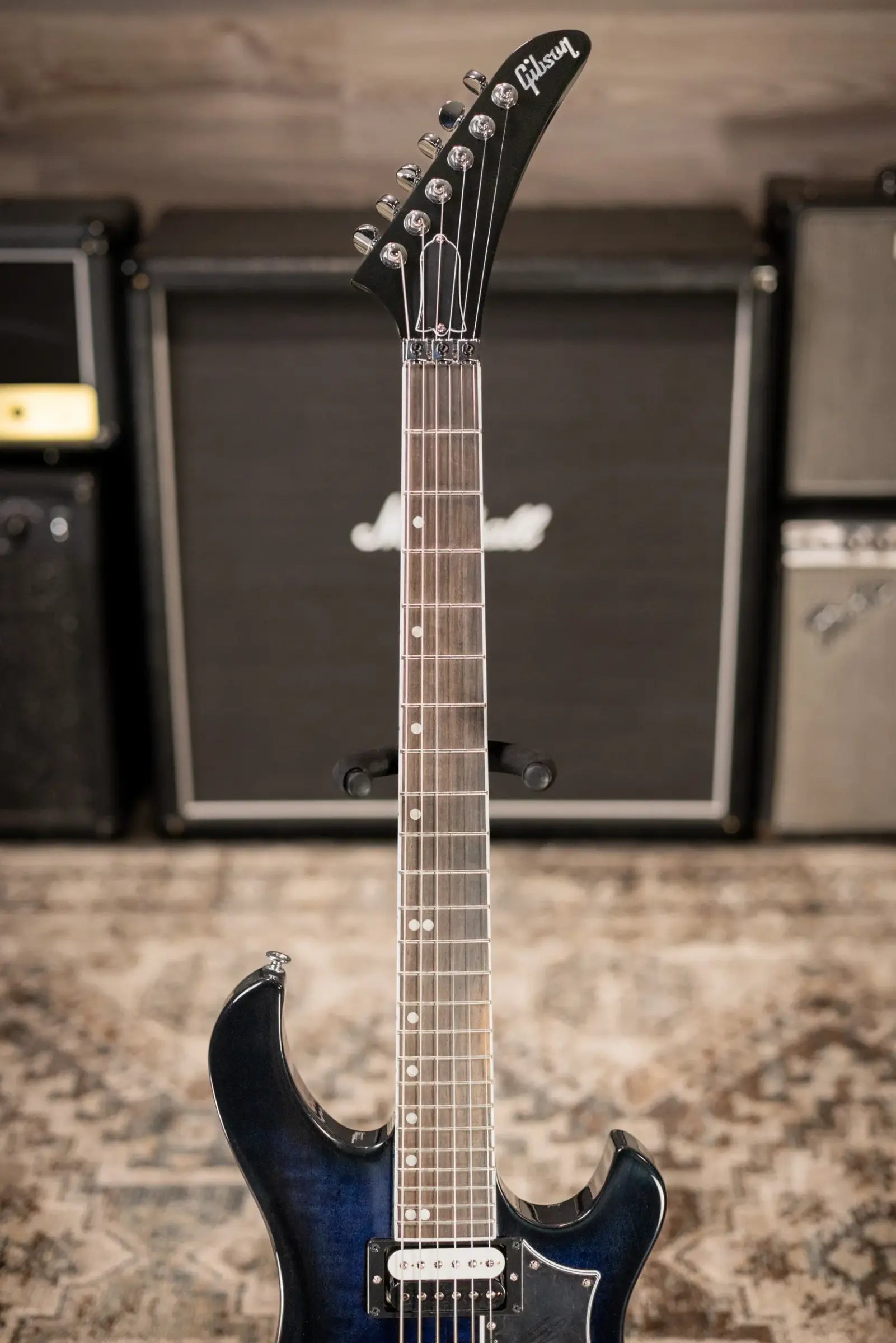Gibson Victory Floyd Rose Electric Guitar - Deep Ocean Burst with Hardshell Case
