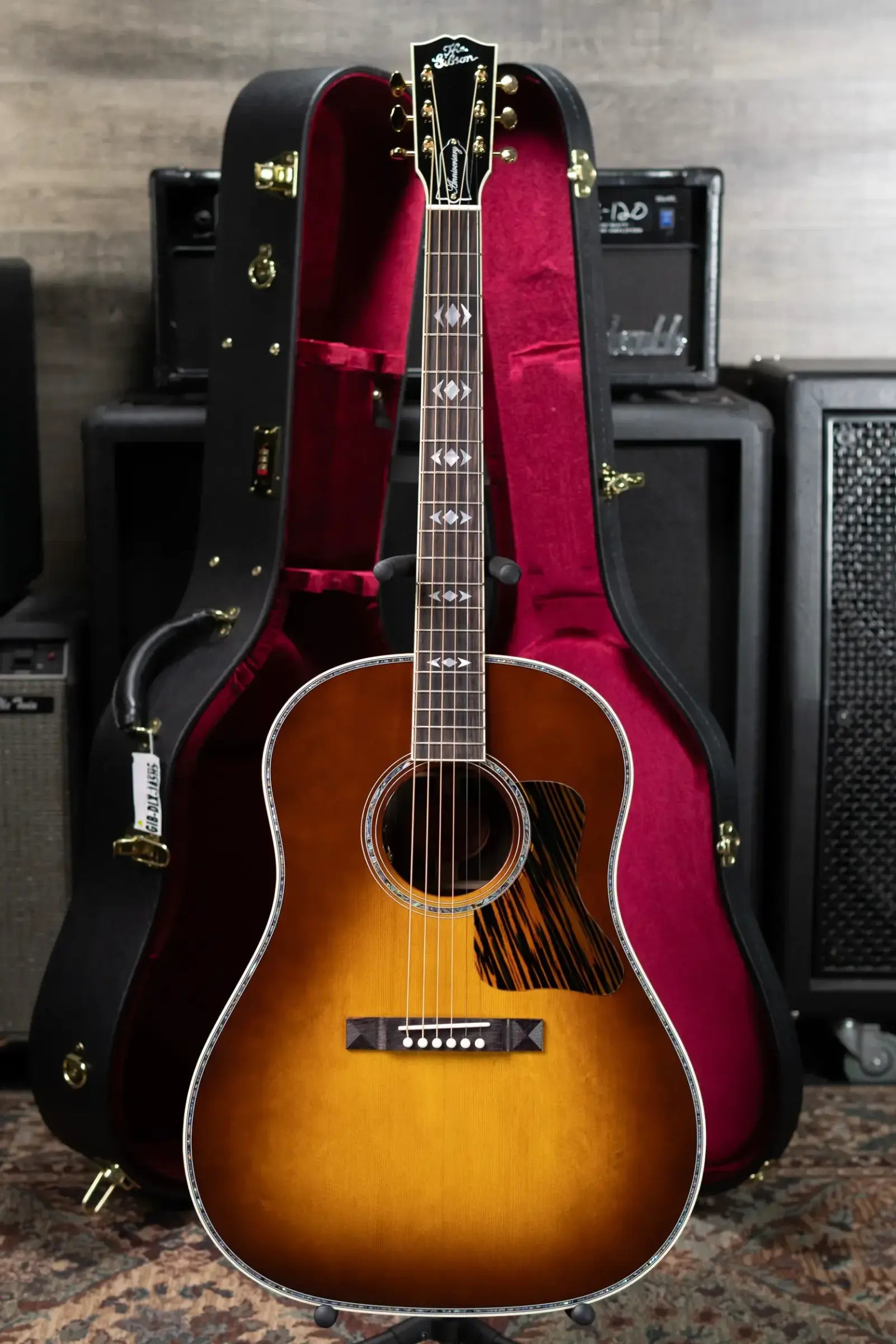 Gibson Advanced Jumbo Anniversary Limited Edition Acoustic/Electric Guitar - Cremona Burst with Hardshell Case