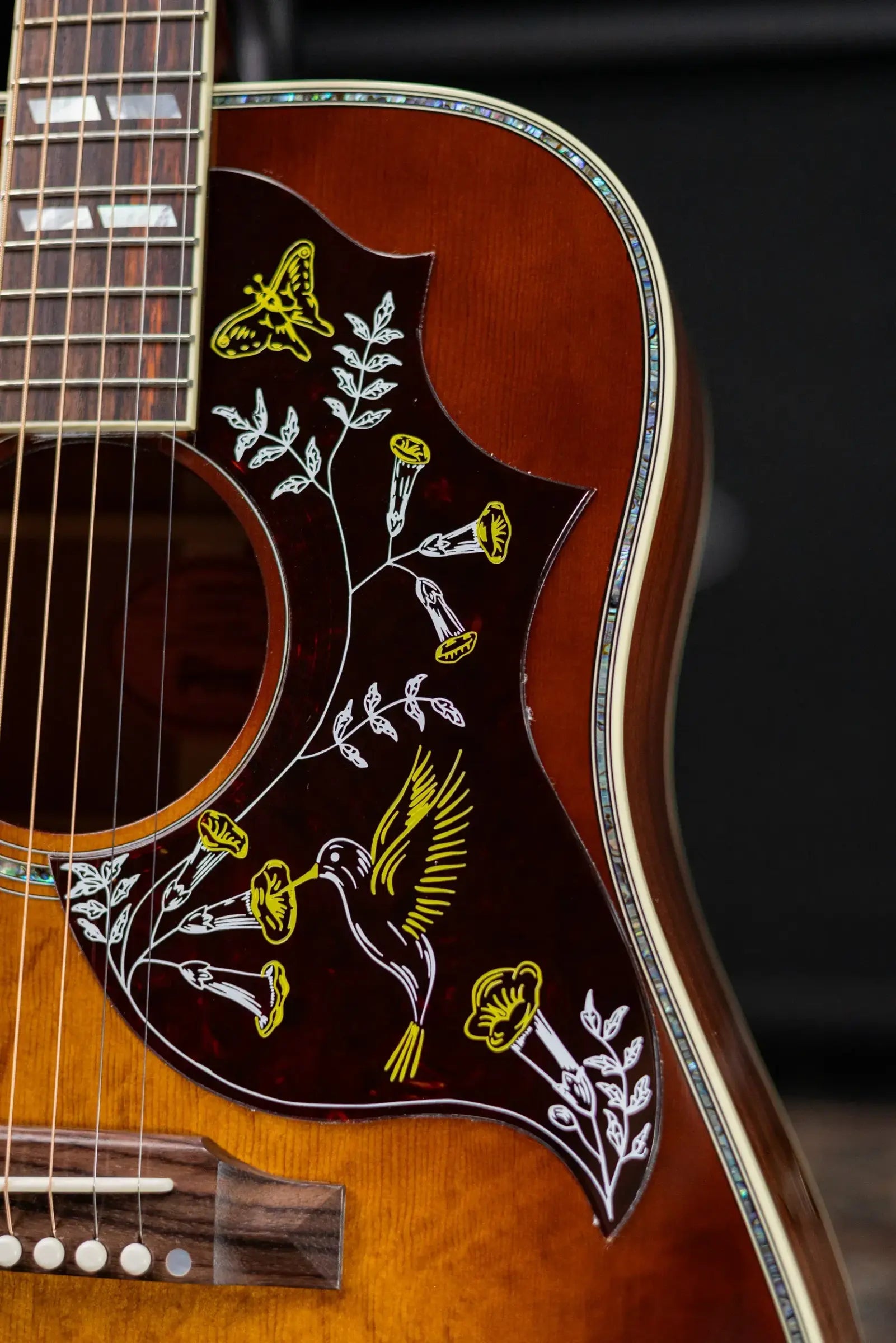 Gibson Hummingbird Anniversary Limited Edition Acoustic/Electric Guitar - Cremona Burst with Hardshell Case