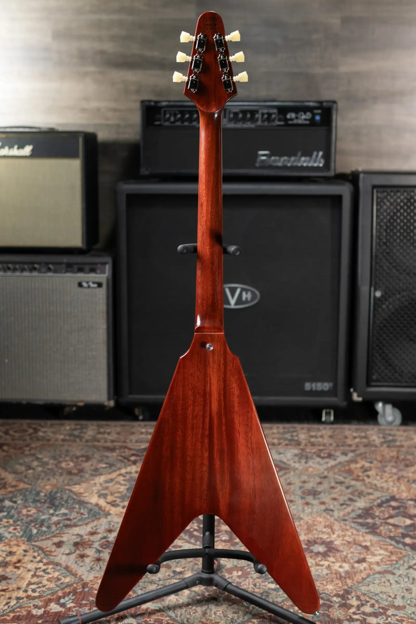 Gibson Custom Shop 1971 Flying V Medallion Reissue Electric Guitar - Medallion Cherry with Hardshell Case