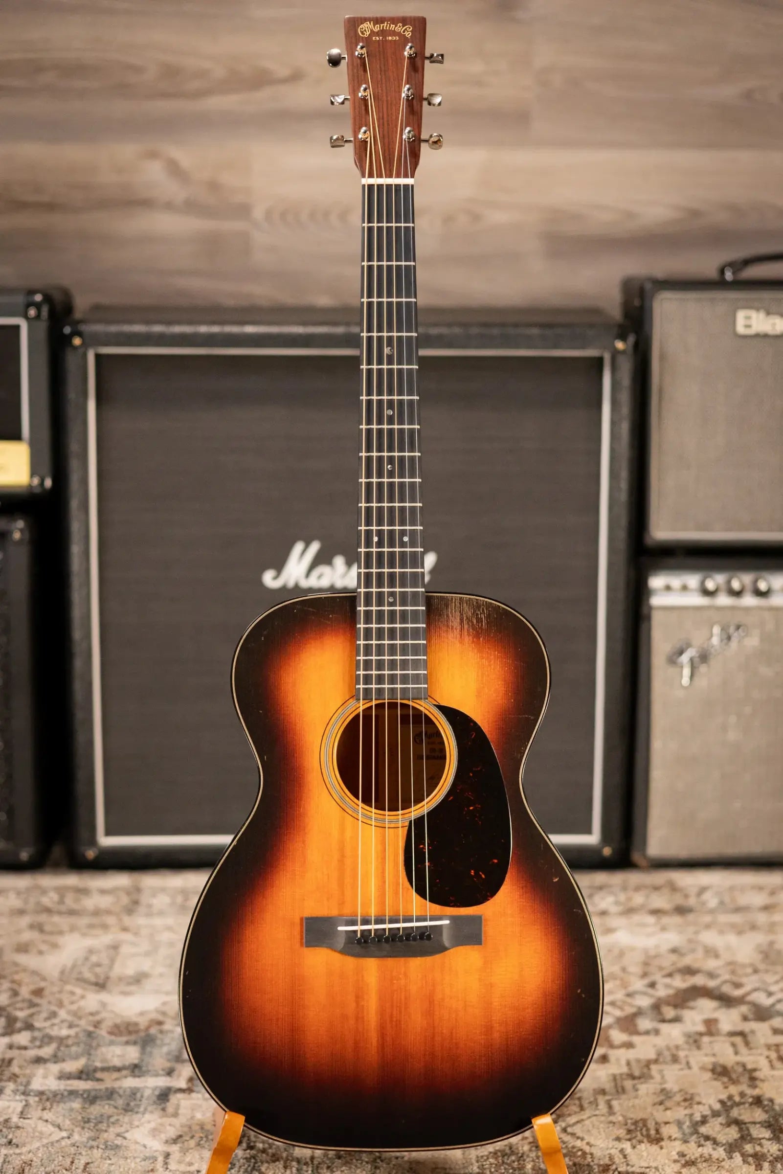 Martin 00-18 Joe Bonamassa Signature Acoustic Guitar - Burst with Hardshell Case