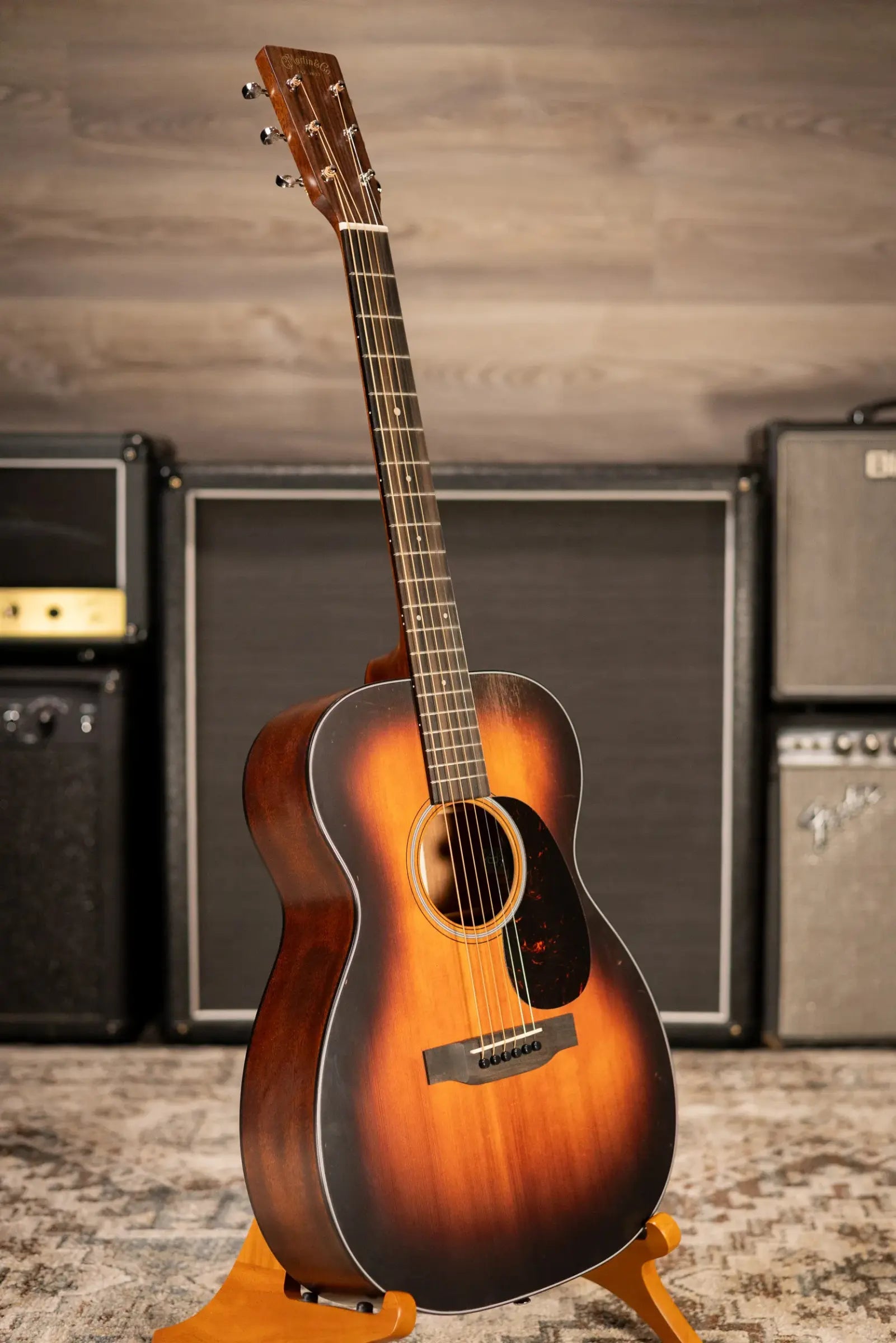 Martin 00-10E Retro Joe Bonamassa Signature Acoustic/Electric Guitar - Burst with Gig Bag